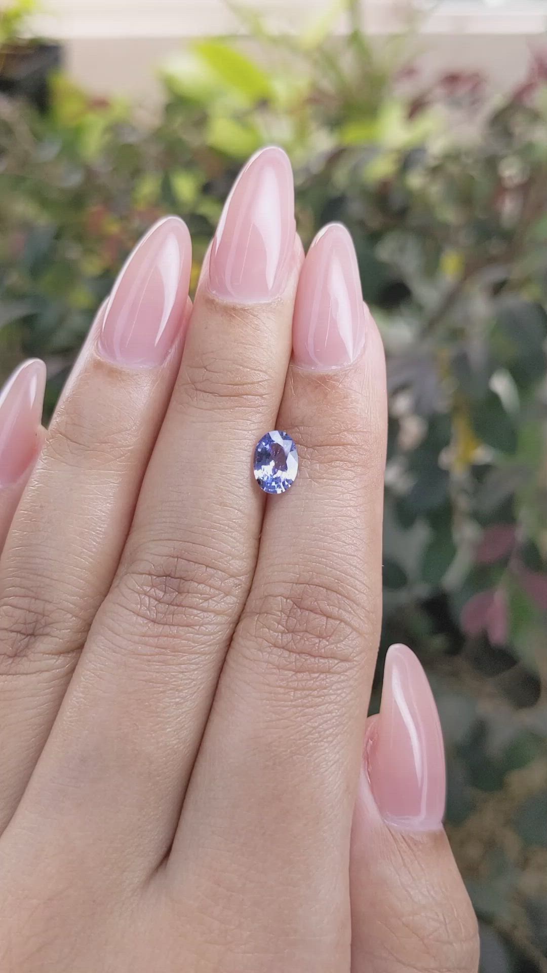 0.96 Ct. Blue Sapphire from Ceylon (Sri Lanka) Size Video