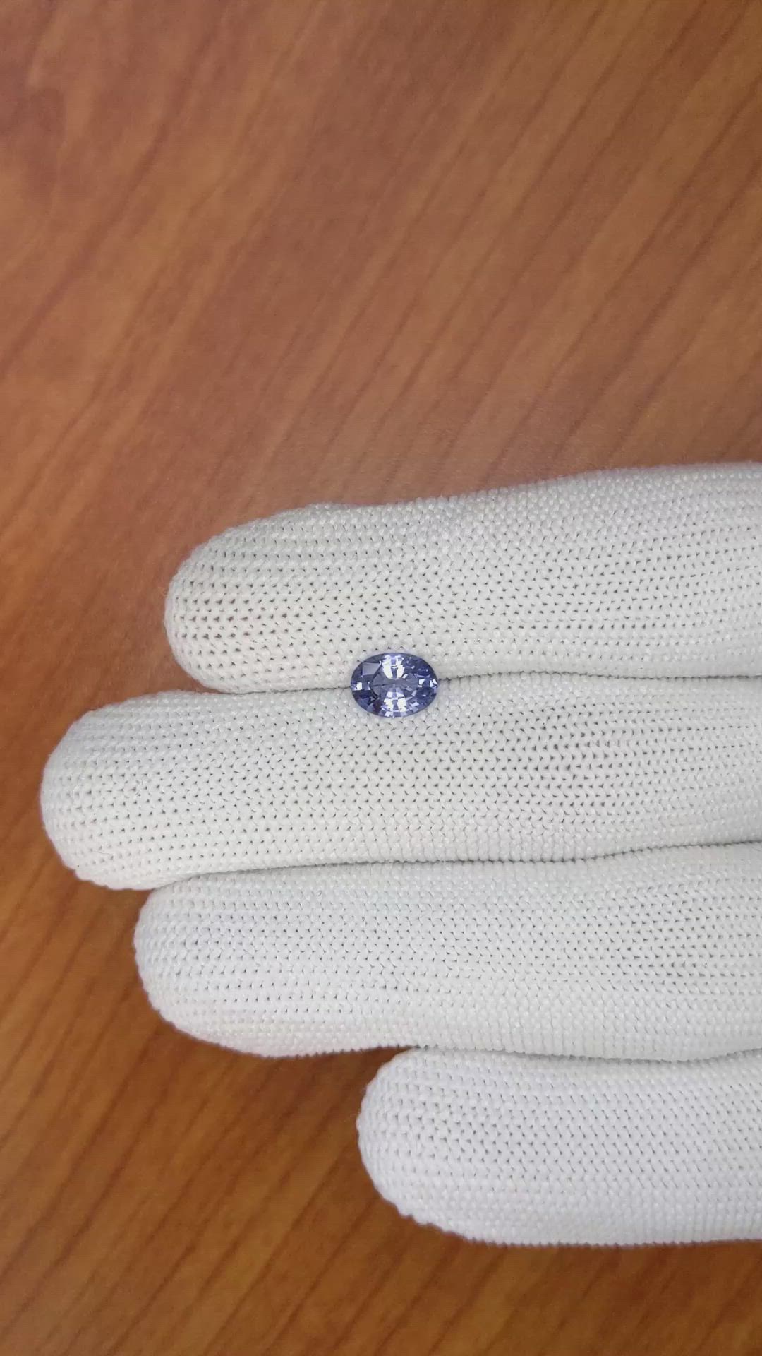 1.11 Ct. Blue Sapphire from Ceylon (Sri Lanka) Size Video