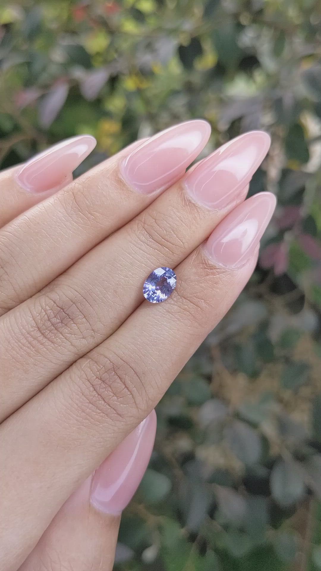 1.11 Ct. Blue Sapphire from Ceylon (Sri Lanka) Size Video