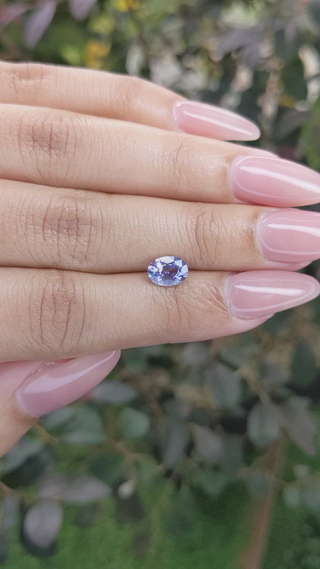 1.11 Ct. Blue Sapphire from Ceylon (Sri Lanka) Size Video