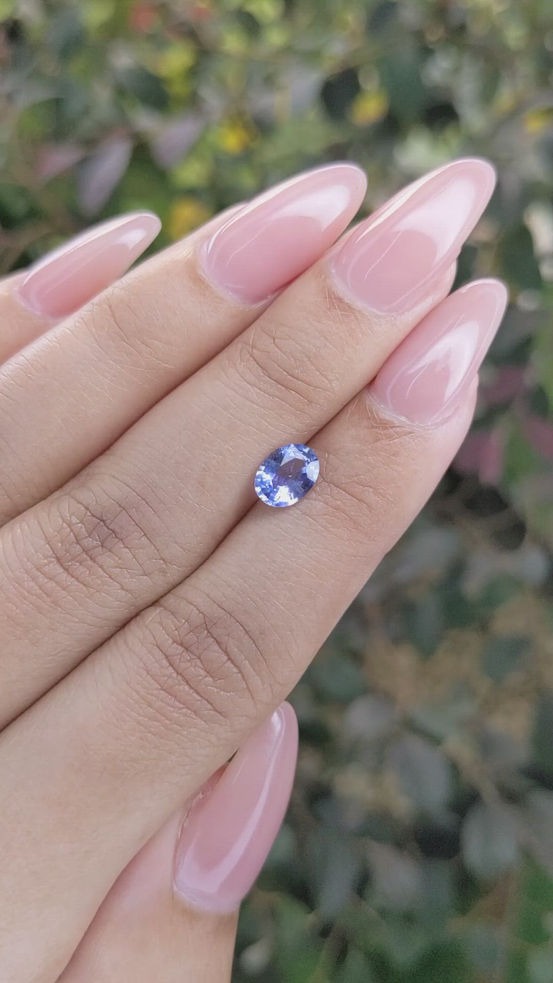 0.94 Ct. Blue Sapphire from Ceylon (Sri Lanka) Size Video