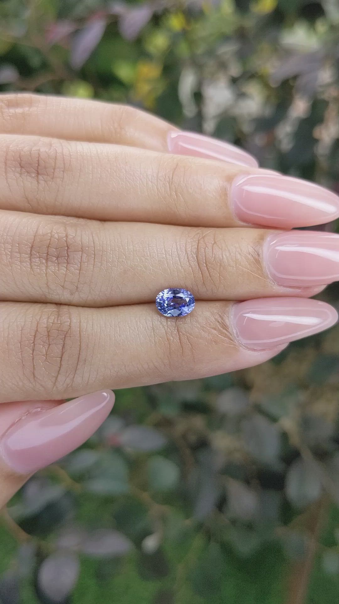 0.95 Ct. Blue Sapphire from Ceylon (Sri Lanka) Size Video
