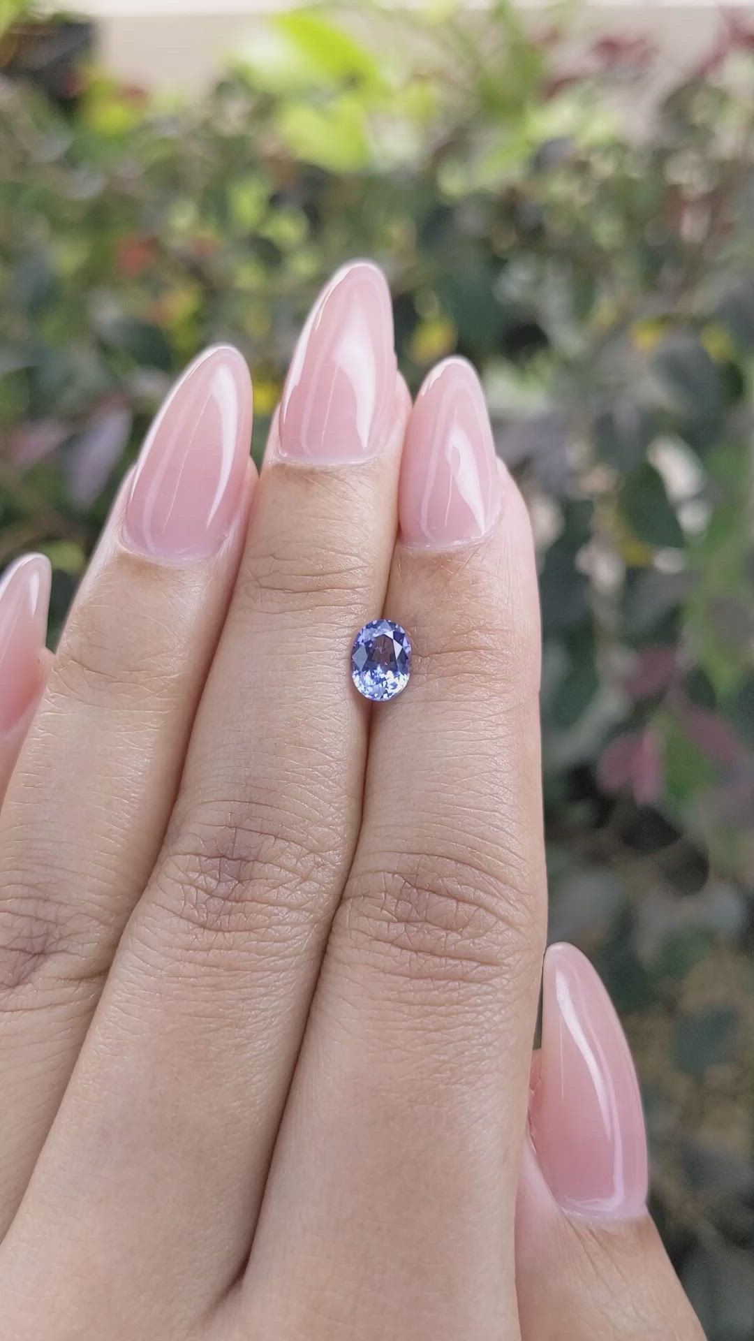 0.95 Ct. Blue Sapphire from Ceylon (Sri Lanka) Size Video
