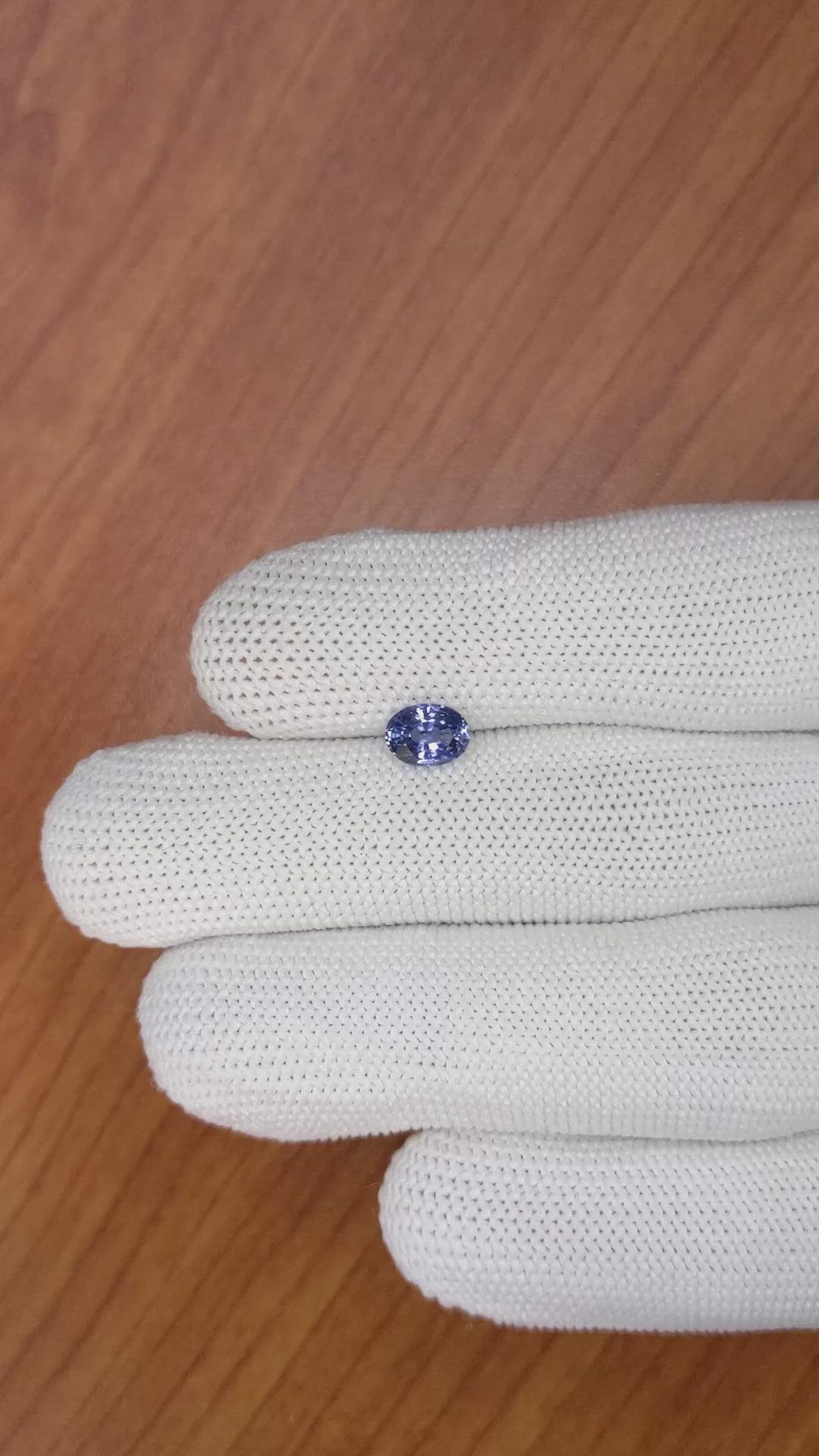 0.95 Ct. Blue Sapphire from Ceylon (Sri Lanka) Size Video