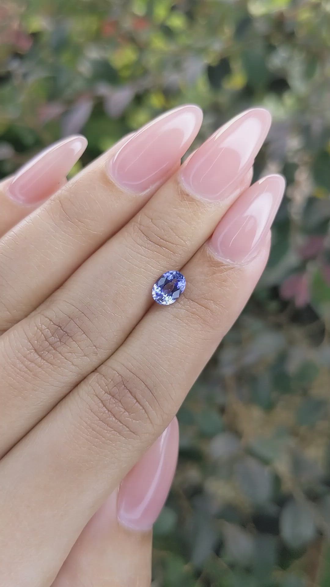 0.95 Ct. Blue Sapphire from Ceylon (Sri Lanka) Size Video