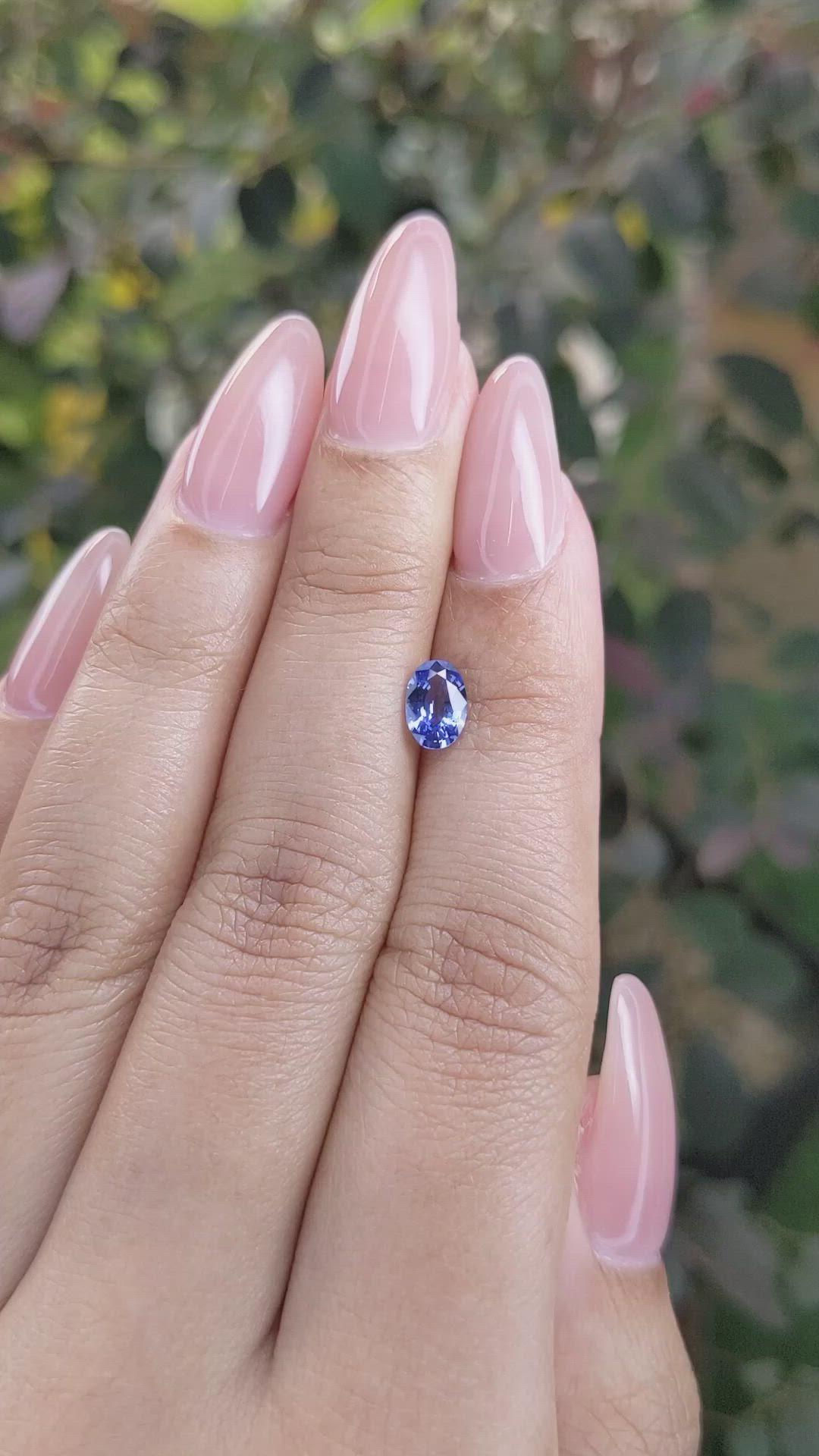 0.81 Ct. Blue Sapphire from Ceylon (Sri Lanka) Size Video