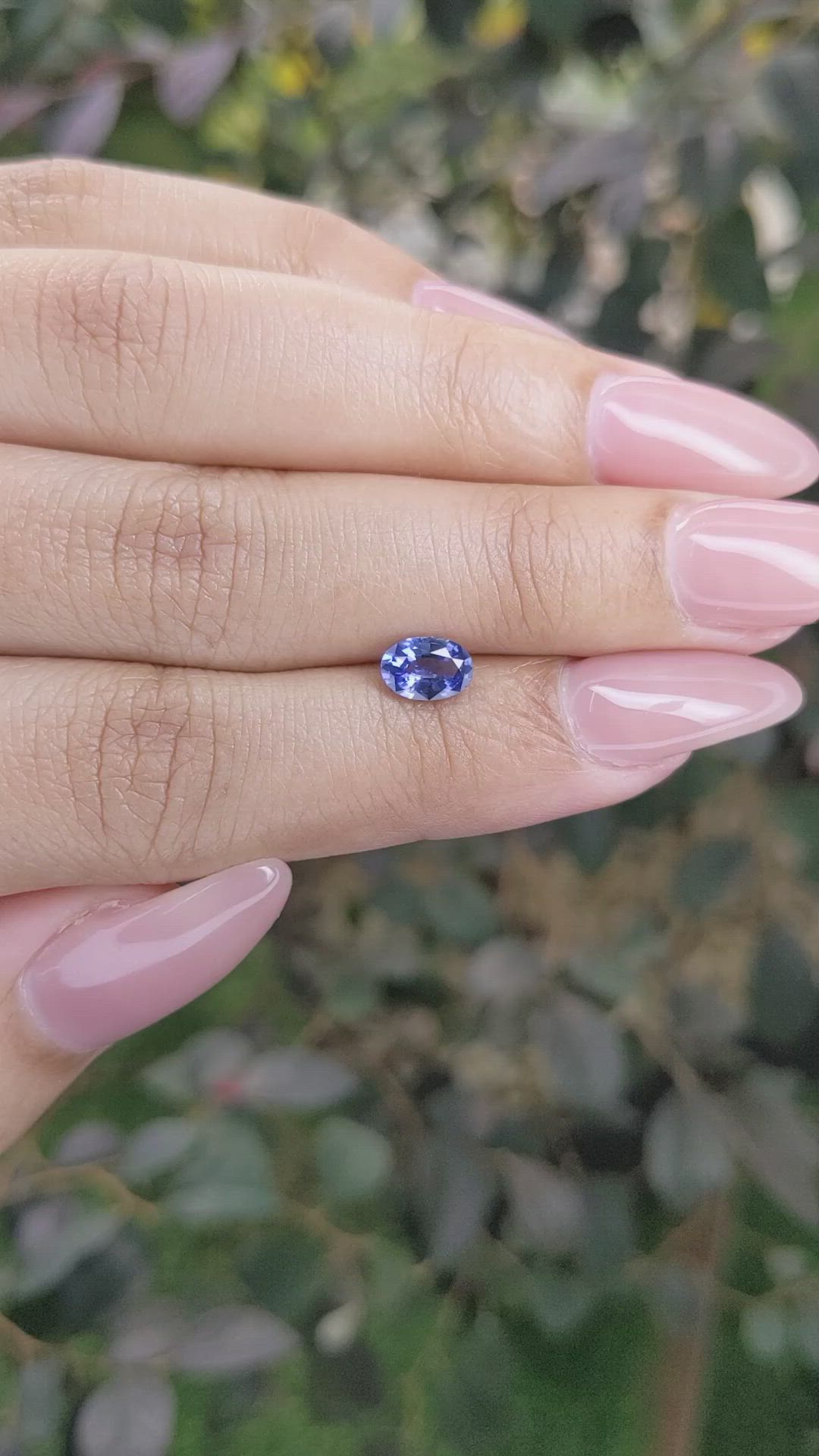 0.81 Ct. Blue Sapphire from Ceylon (Sri Lanka) Size Video