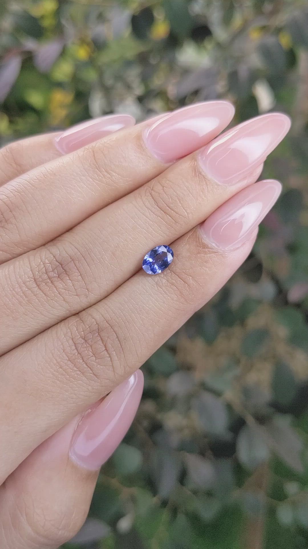 0.81 Ct. Blue Sapphire from Ceylon (Sri Lanka) Size Video