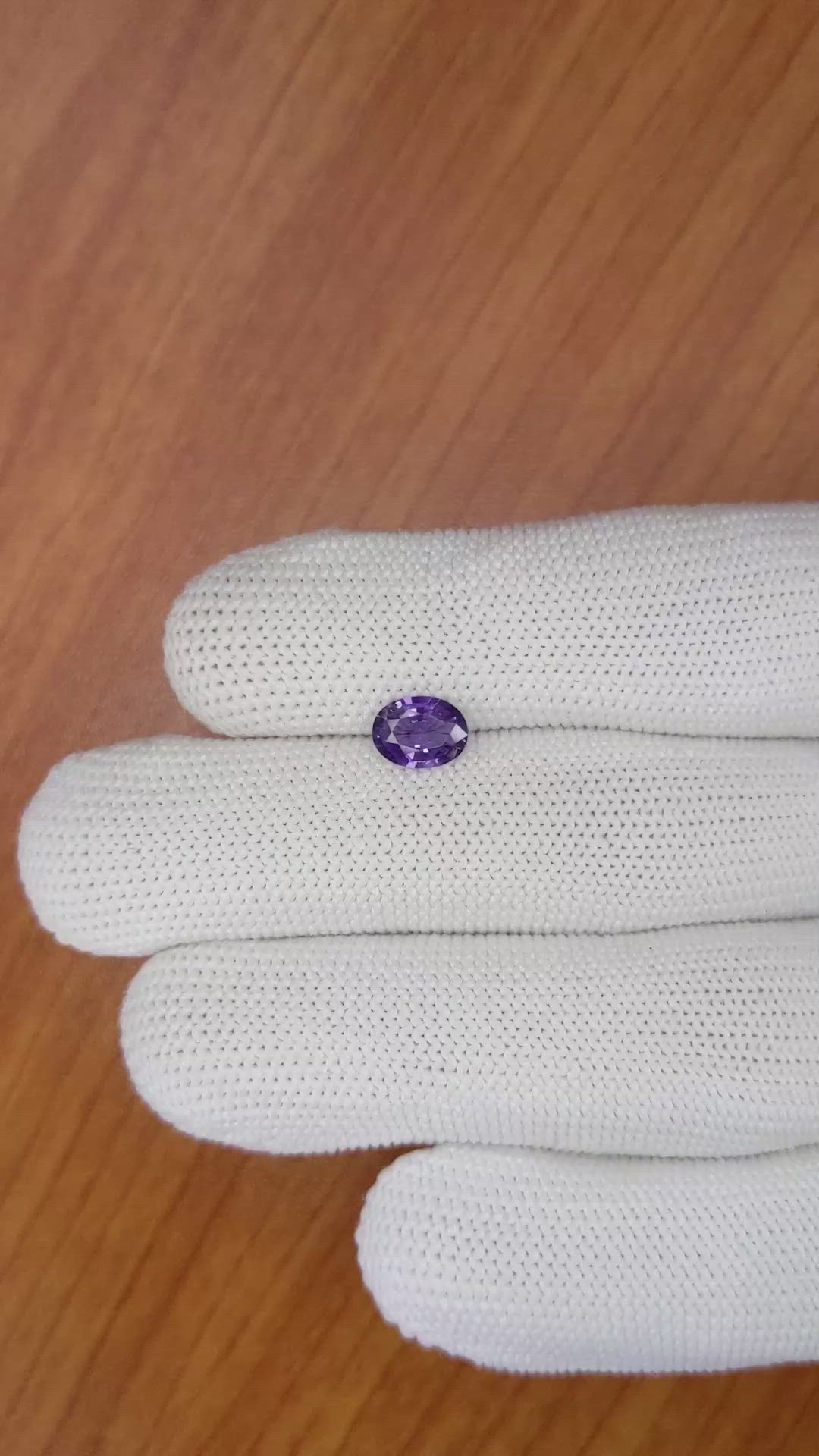 0.95 Ct. Color Change Sapphire from Ceylon (Sri Lanka) Size Video