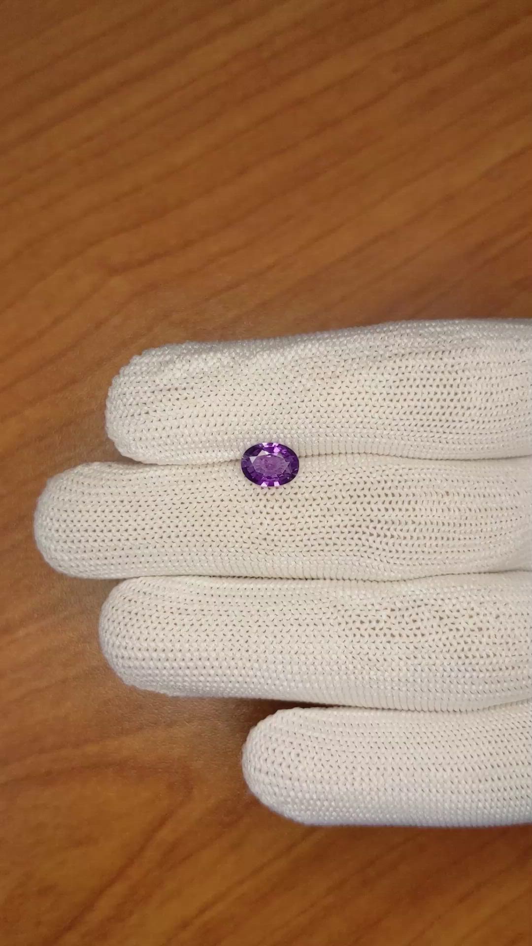 0.95 Ct. Color Change Sapphire from Ceylon (Sri Lanka) Size Video