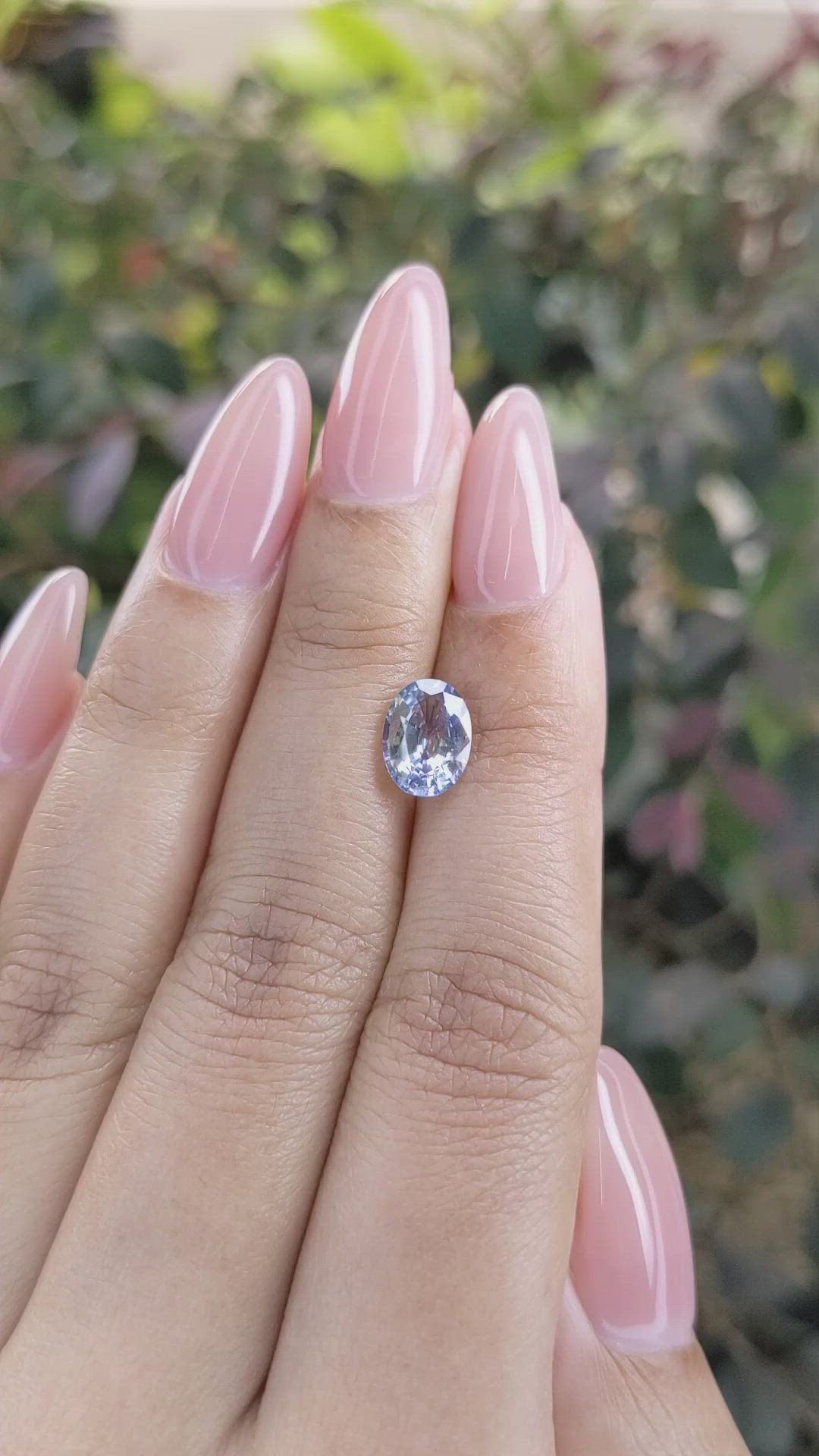 1.81 Ct. Bi Color Sapphire from Ceylon (Sri Lanka) Size Video