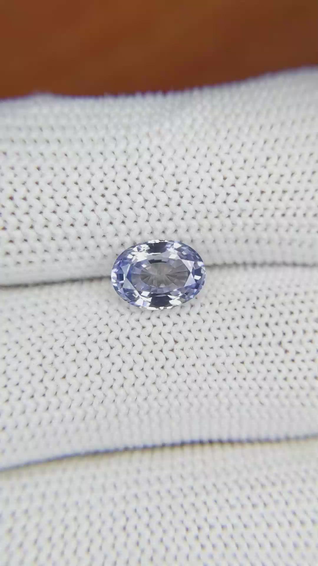 1.79 Ct. Bi Color Sapphire from Ceylon (Sri Lanka) Size Video