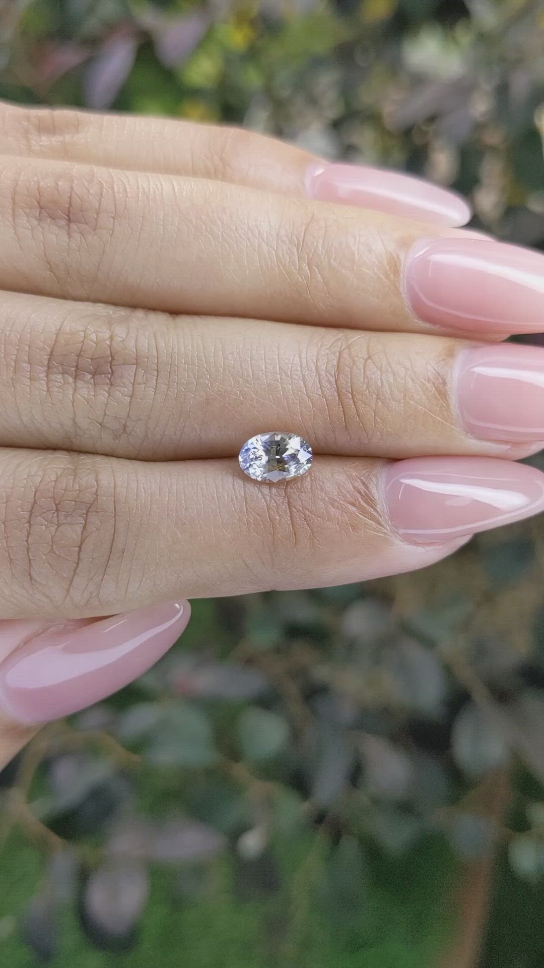1.09 Ct. Bi Color Sapphire from Ceylon (Sri Lanka) Size Video