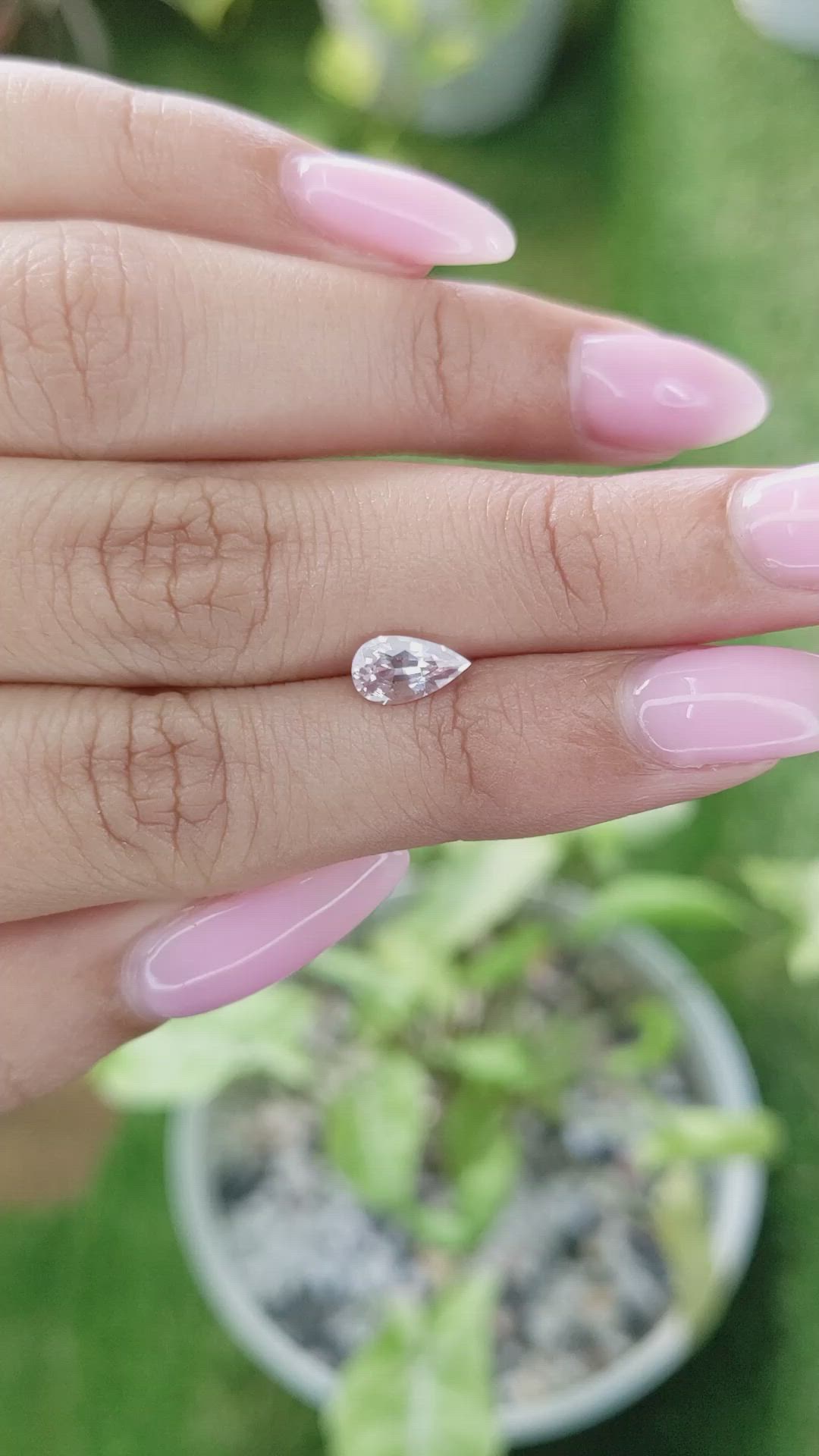 0.90 Ct. Pink Sapphire from Ceylon (Sri Lanka) Size Video