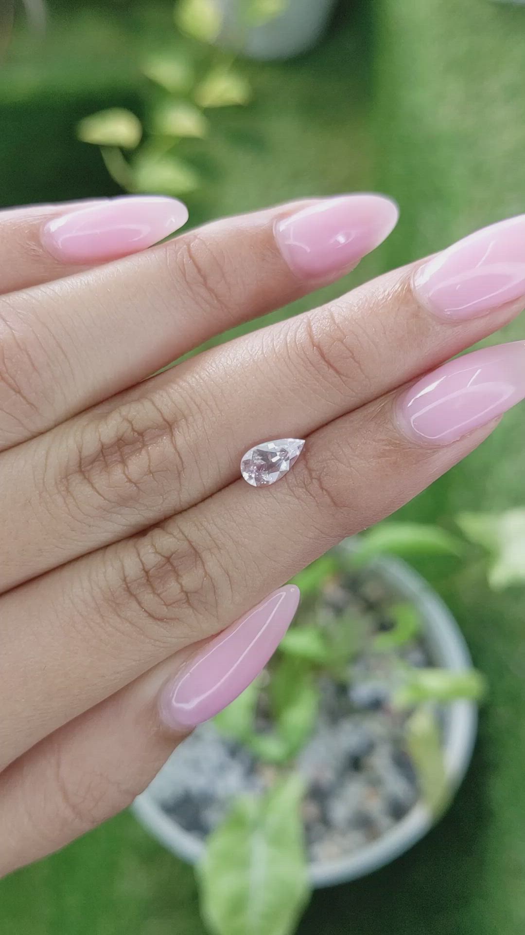 0.90 Ct. Pink Sapphire from Ceylon (Sri Lanka) Size Video