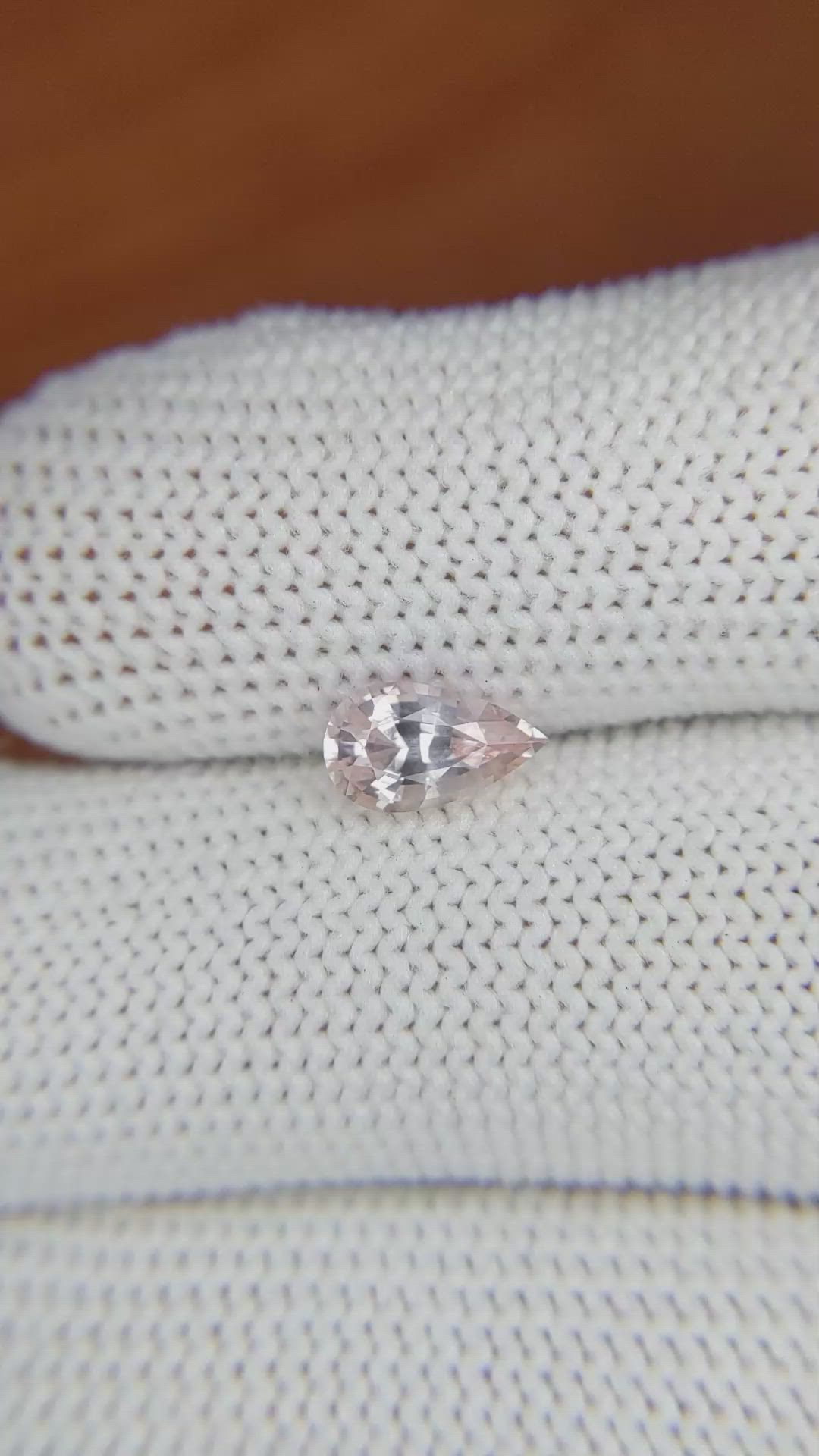 0.90 Ct. Pink Sapphire from Ceylon (Sri Lanka) Size Video