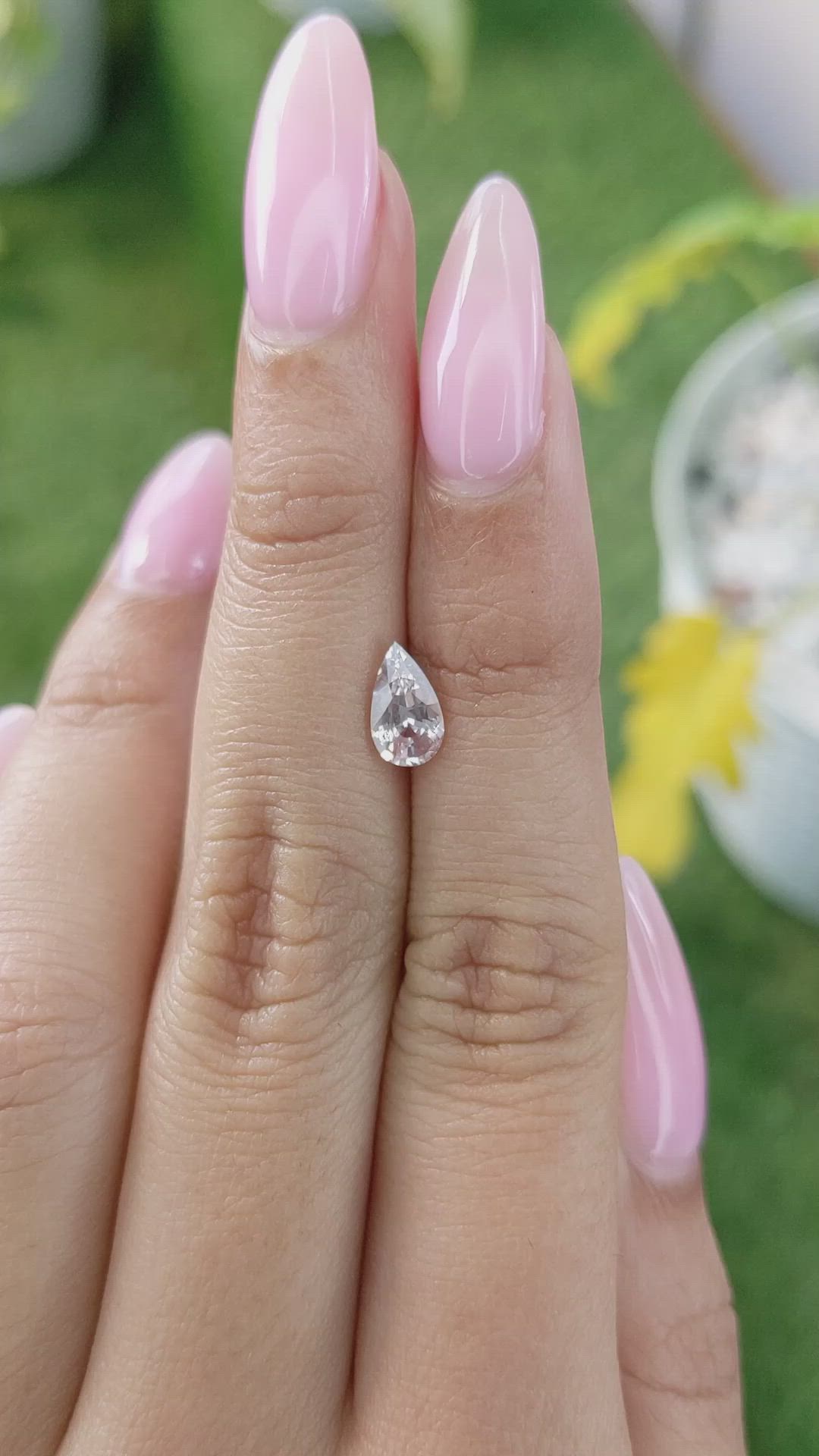 0.90 Ct. Pink Sapphire from Ceylon (Sri Lanka) Size Video