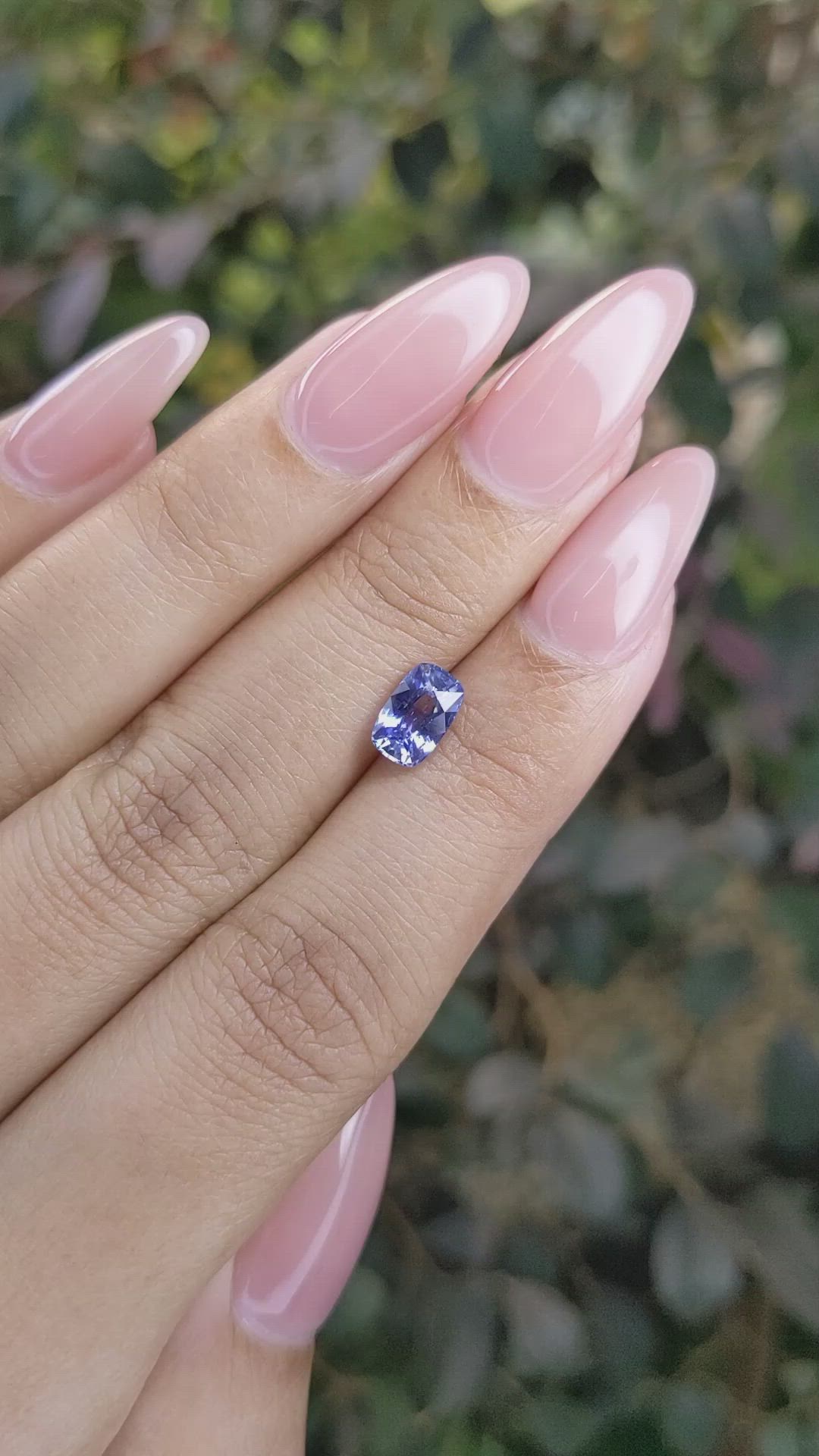 1.24 Ct. Blue Sapphire from Ceylon (Sri Lanka) Size Video