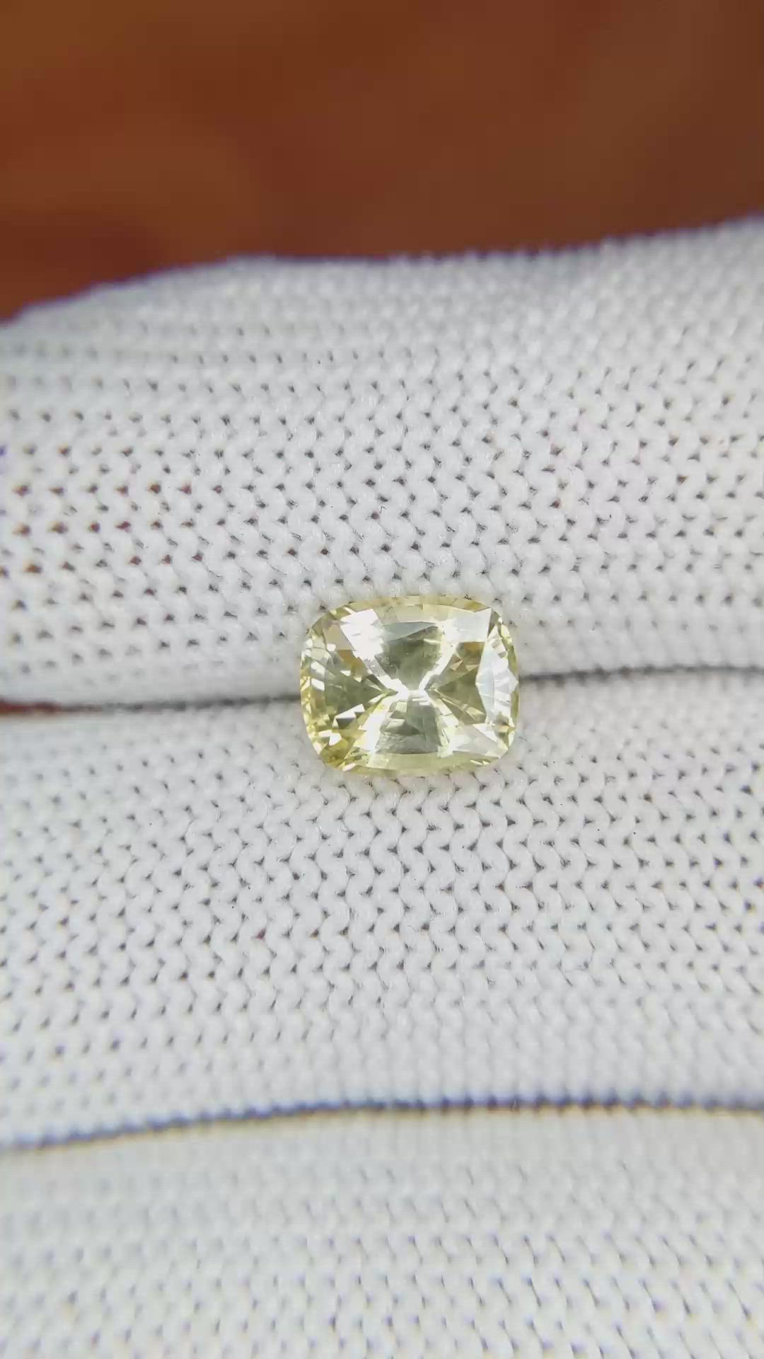 2.20 Ct. Sapphire from Ceylon (Sri Lanka) Size Video