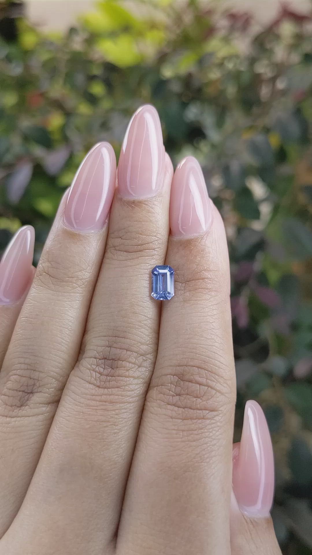 0.98 Ct. Blue Sapphire from Ceylon (Sri Lanka) Size Video