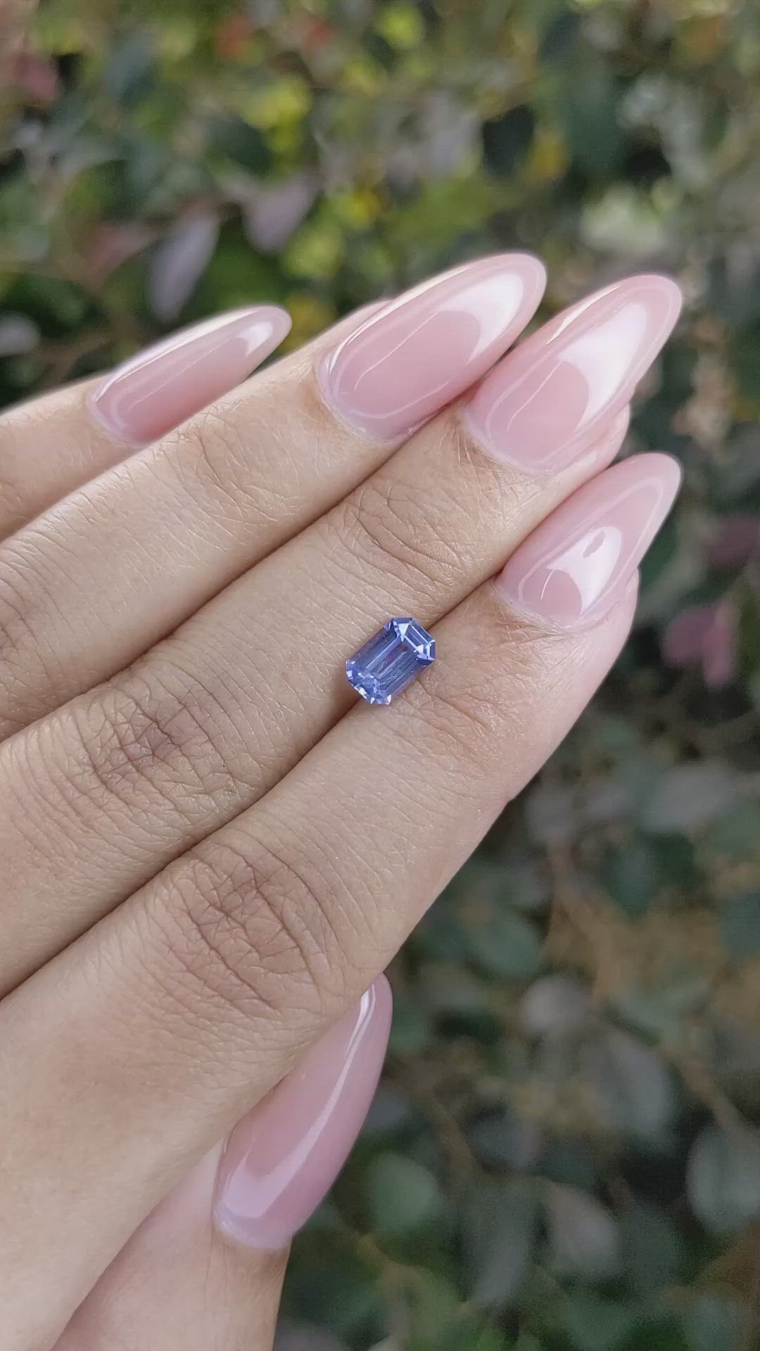 0.98 Ct. Blue Sapphire from Ceylon (Sri Lanka) Size Video