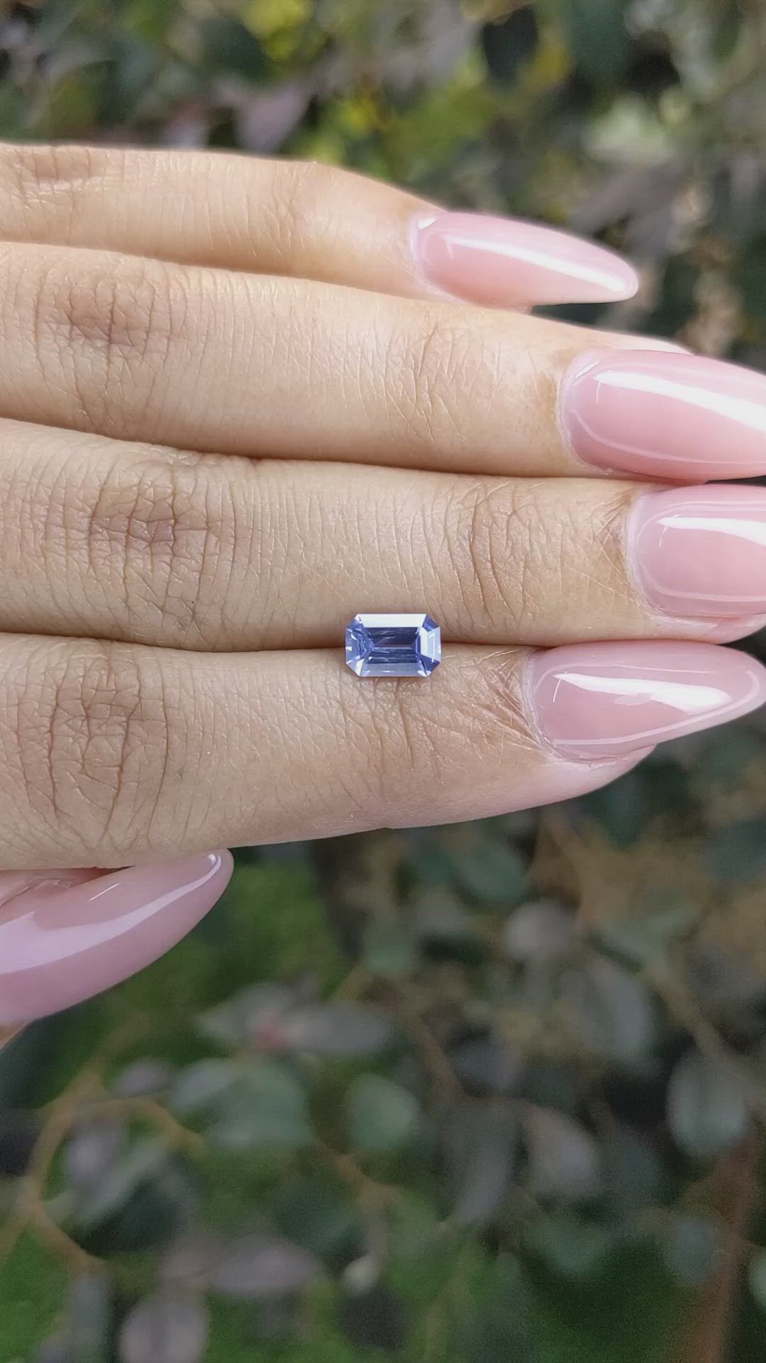 0.98 Ct. Blue Sapphire from Ceylon (Sri Lanka) Size Video