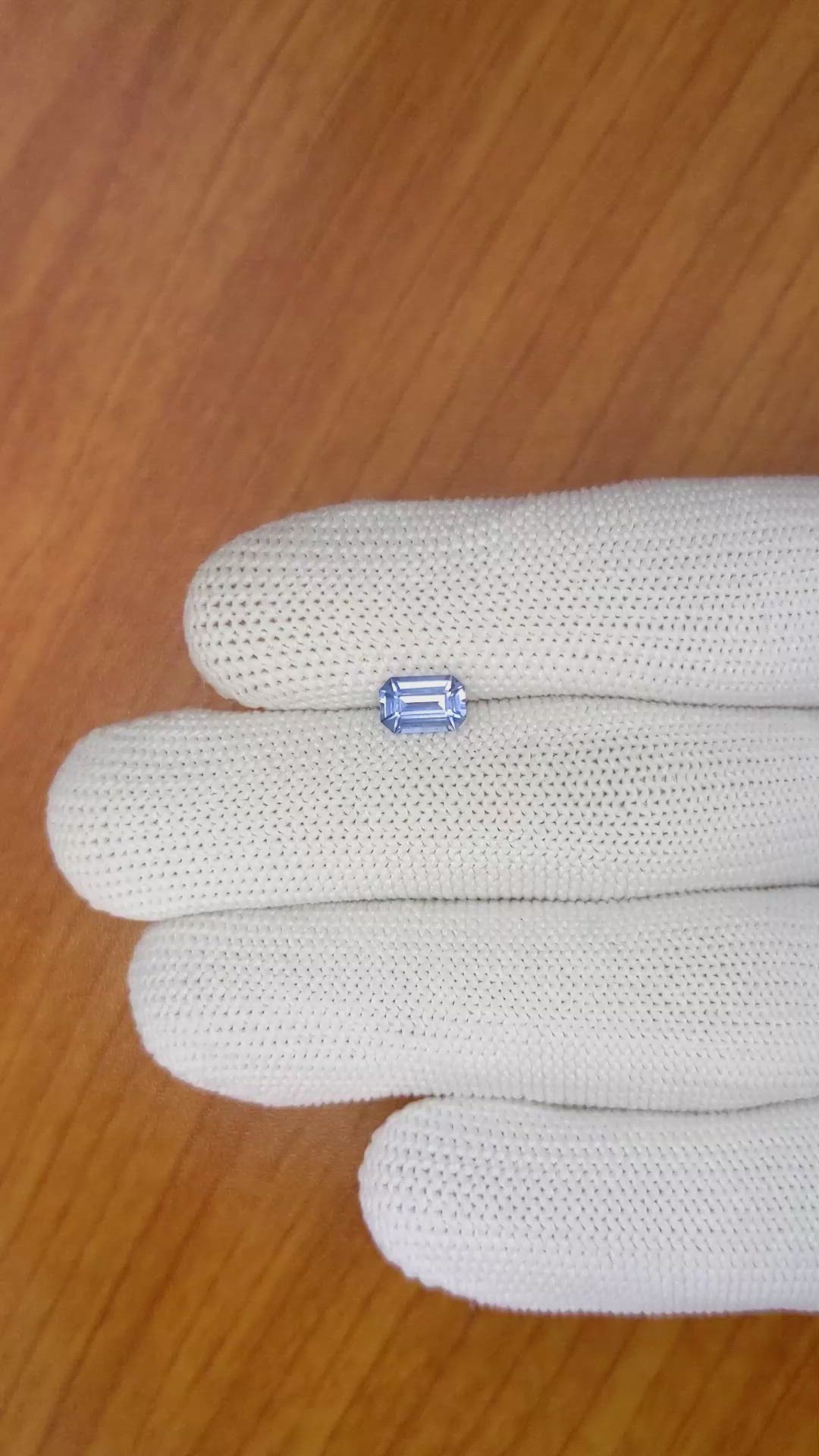 0.98 Ct. Blue Sapphire from Ceylon (Sri Lanka) Size Video