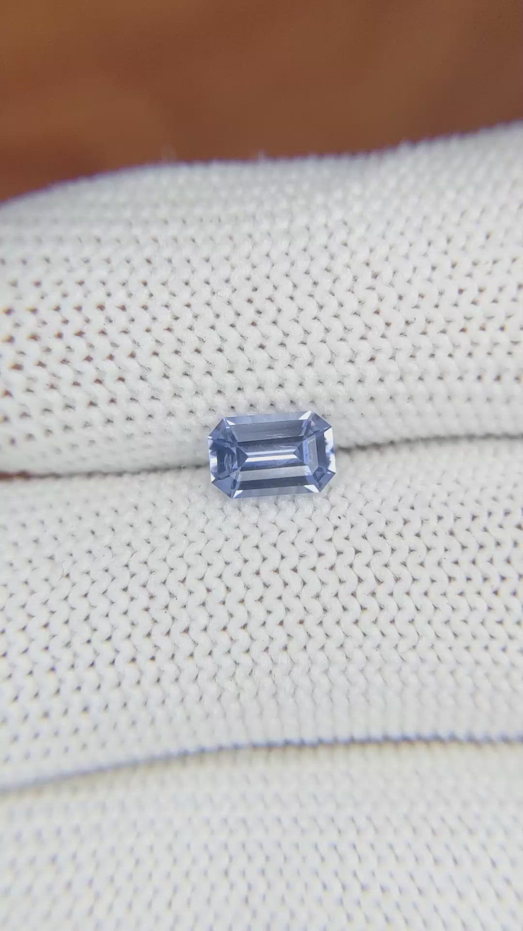 0.98 Ct. Blue Sapphire from Ceylon (Sri Lanka) Size Video
