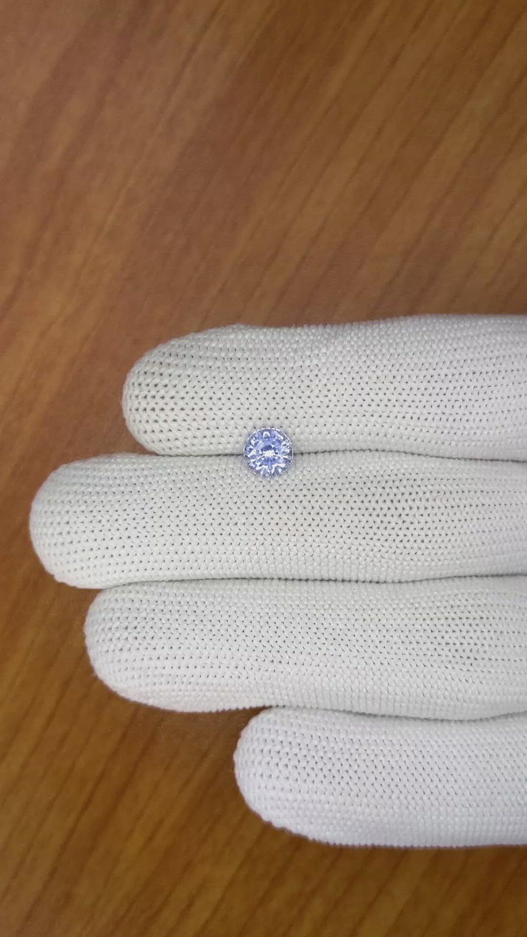 1.33 Ct. Blue Sapphire from Ceylon (Sri Lanka) Size Video