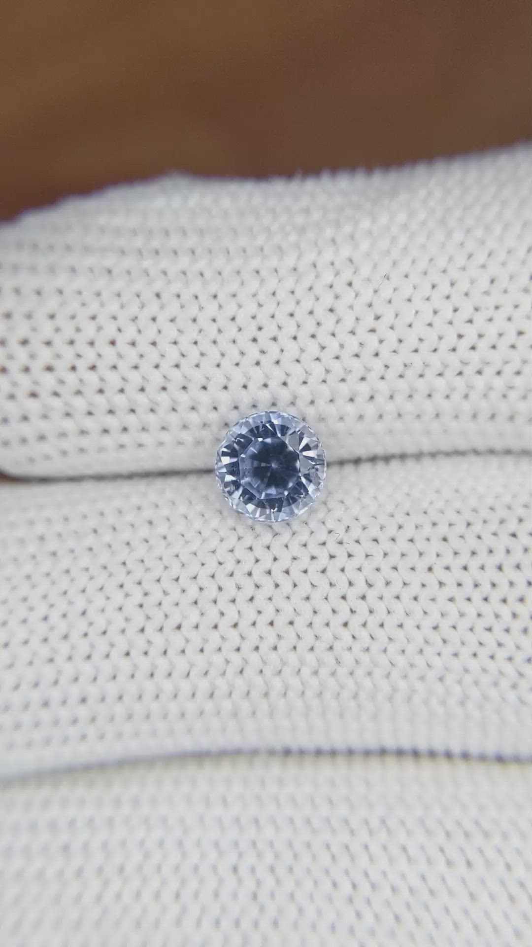 1.33 Ct. Blue Sapphire from Ceylon (Sri Lanka) Size Video