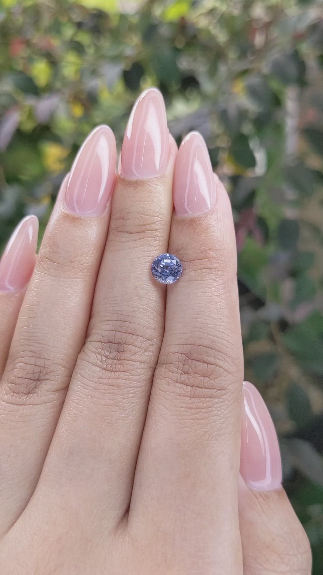 1.33 Ct. Blue Sapphire from Ceylon (Sri Lanka) Size Video
