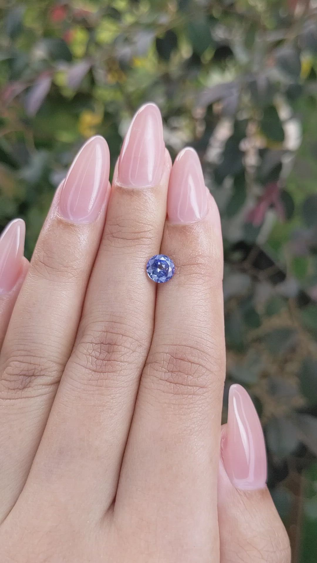 1.05 Ct. Blue Sapphire from Ceylon (Sri Lanka) Size Video