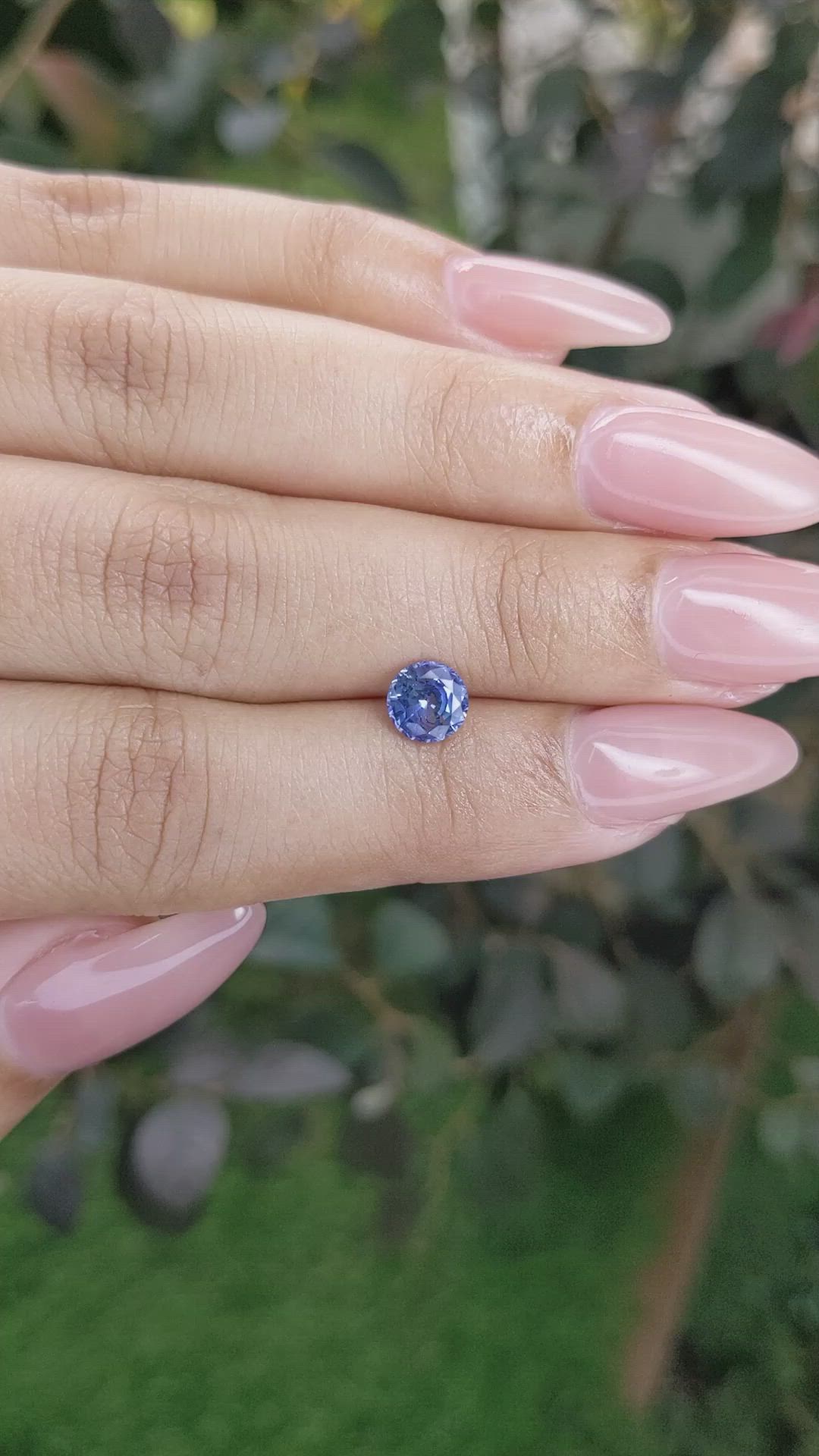 1.05 Ct. Blue Sapphire from Ceylon (Sri Lanka) Size Video