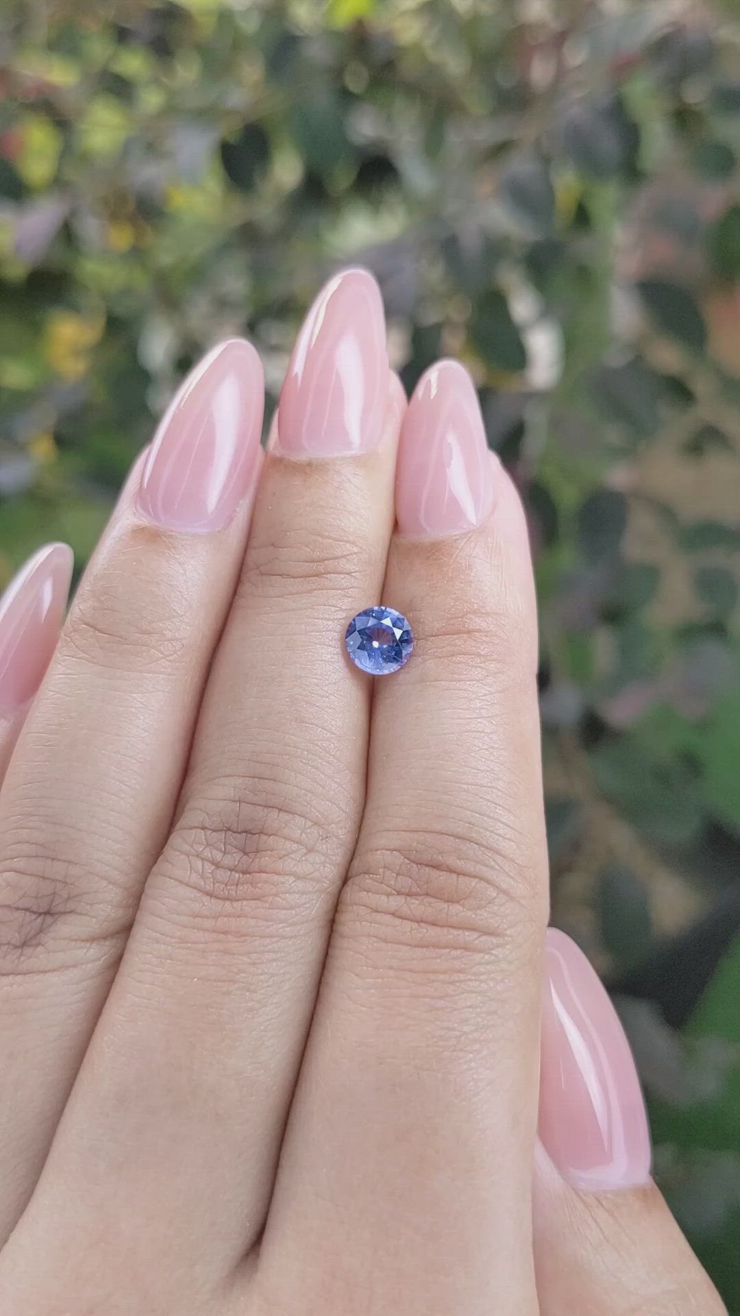 0.97 Ct. Blue Sapphire from Ceylon (Sri Lanka) Size Video