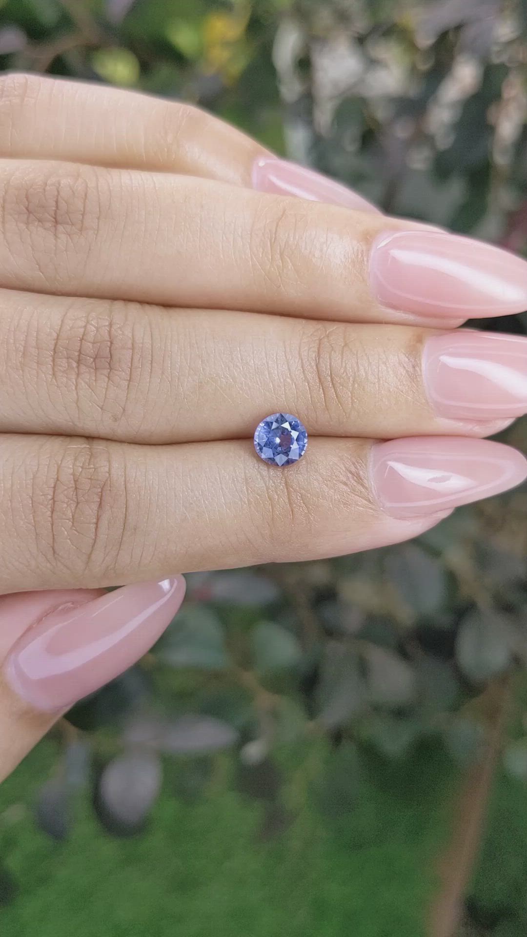 0.97 Ct. Blue Sapphire from Ceylon (Sri Lanka) Size Video