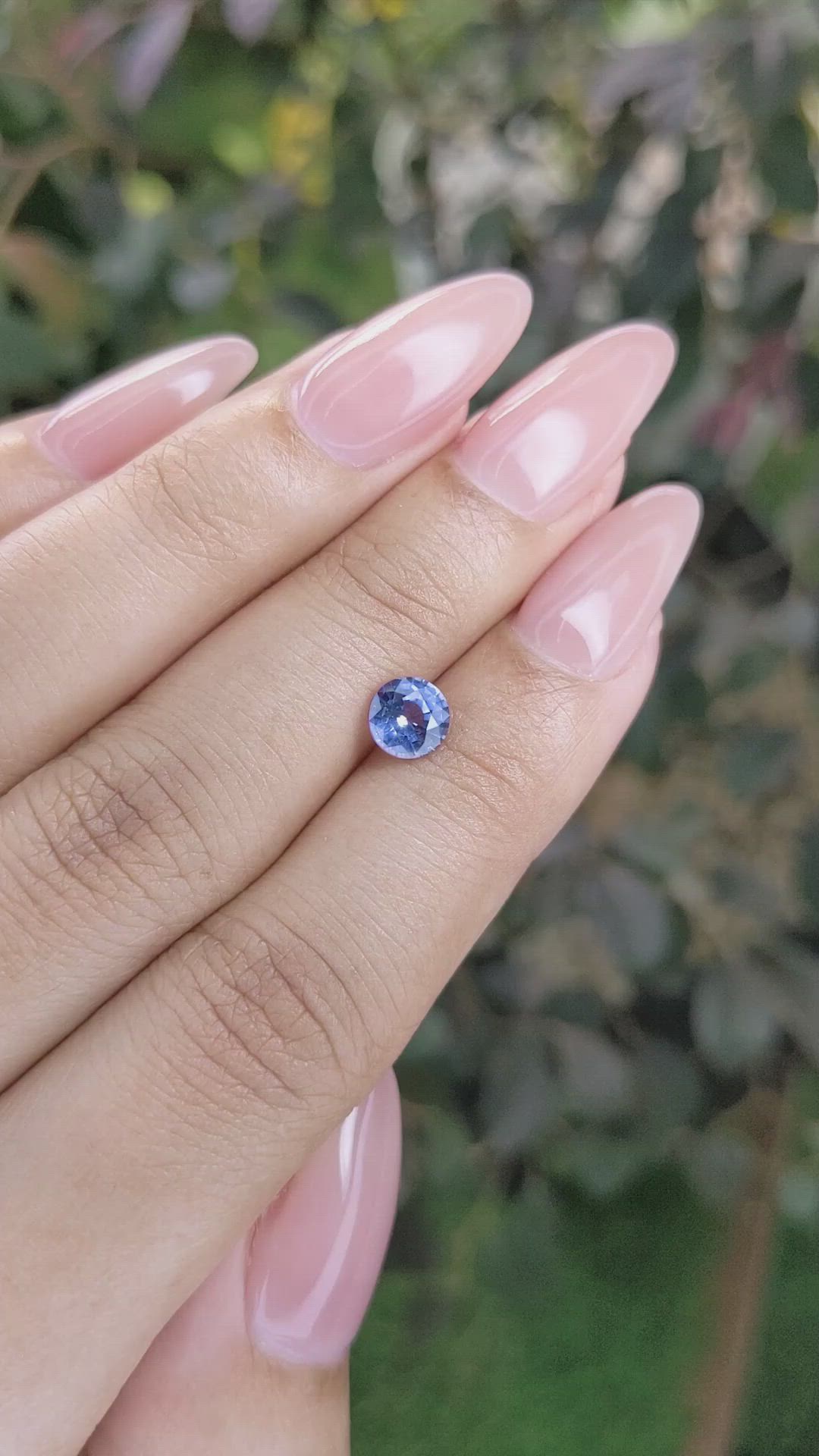 0.97 Ct. Blue Sapphire from Ceylon (Sri Lanka) Size Video