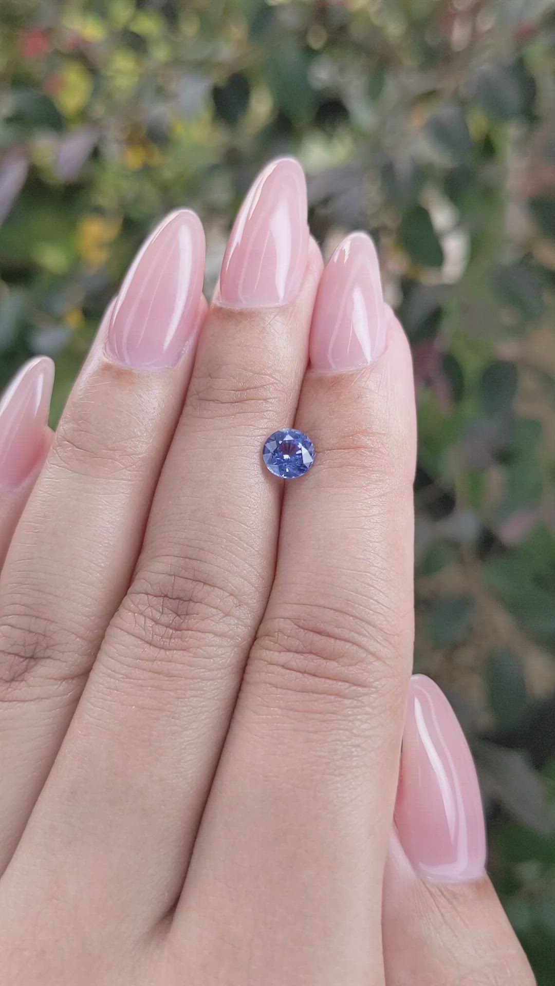 0.87 Ct. Blue Sapphire from Ceylon (Sri Lanka) Size Video