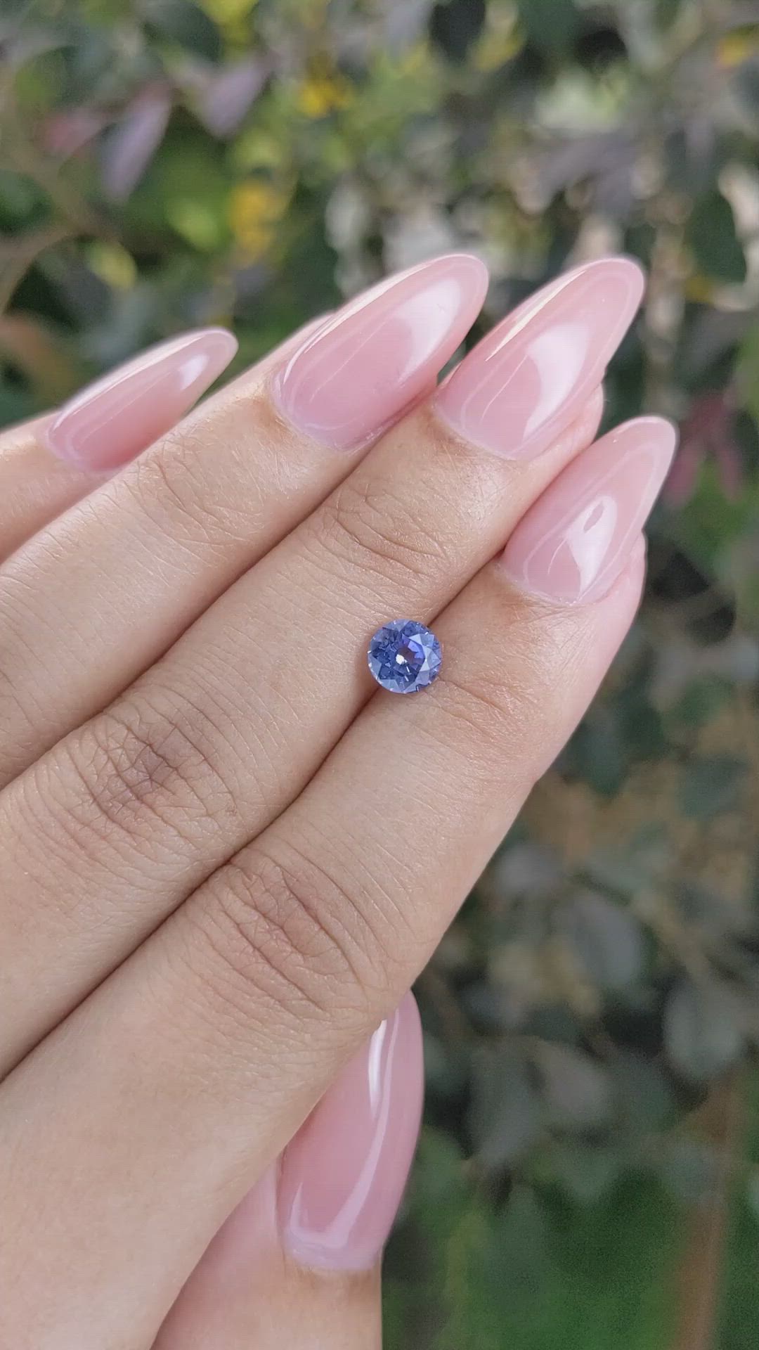 0.87 Ct. Blue Sapphire from Ceylon (Sri Lanka) Size Video