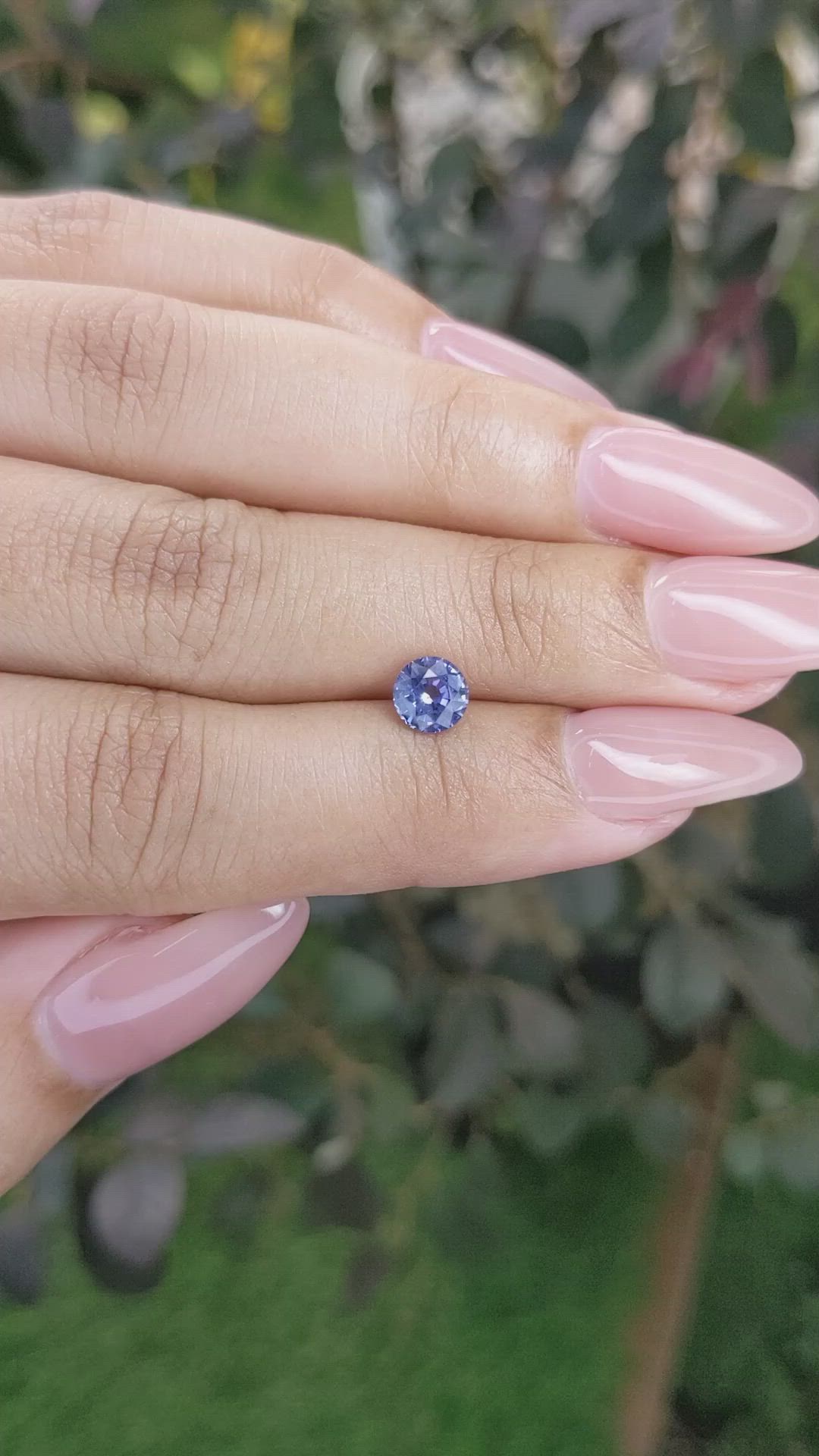 0.87 Ct. Blue Sapphire from Ceylon (Sri Lanka) Size Video