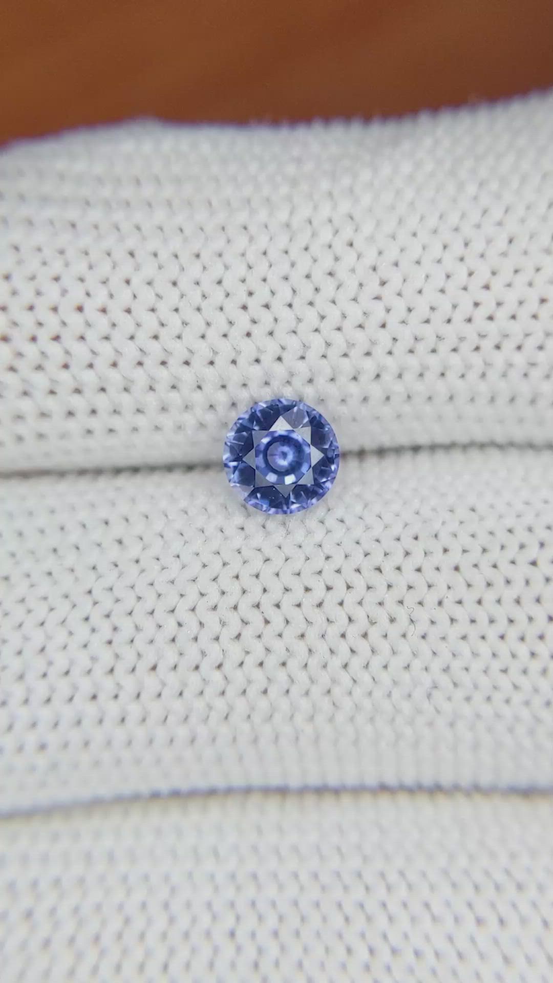 0.87 Ct. Blue Sapphire from Ceylon (Sri Lanka) Size Video