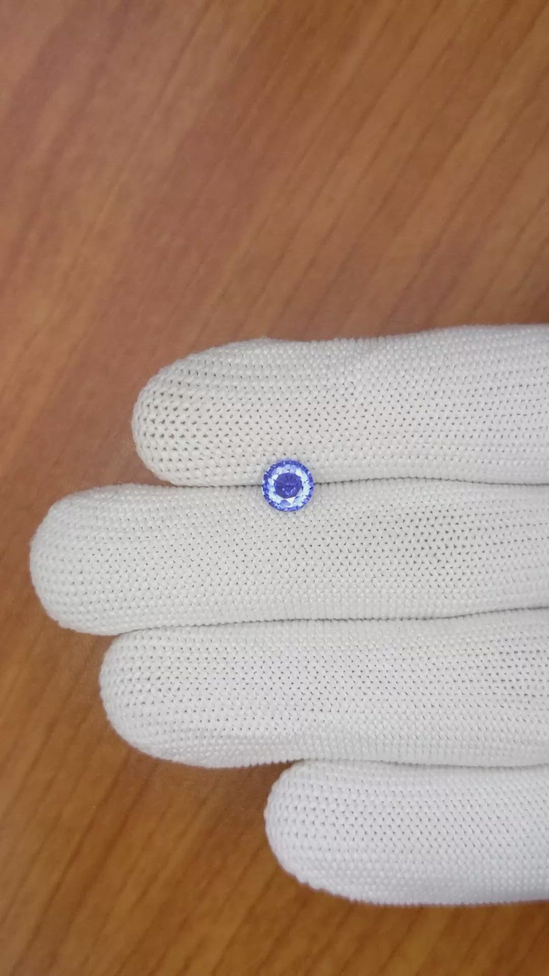 0.84 Ct. Blue Sapphire from Ceylon (Sri Lanka) Size Video