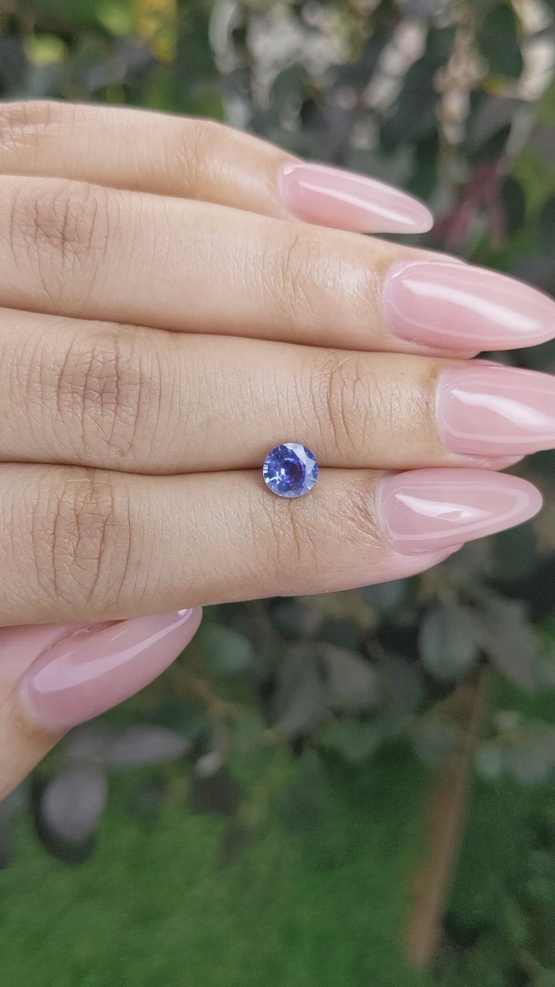 0.84 Ct. Blue Sapphire from Ceylon (Sri Lanka) Size Video
