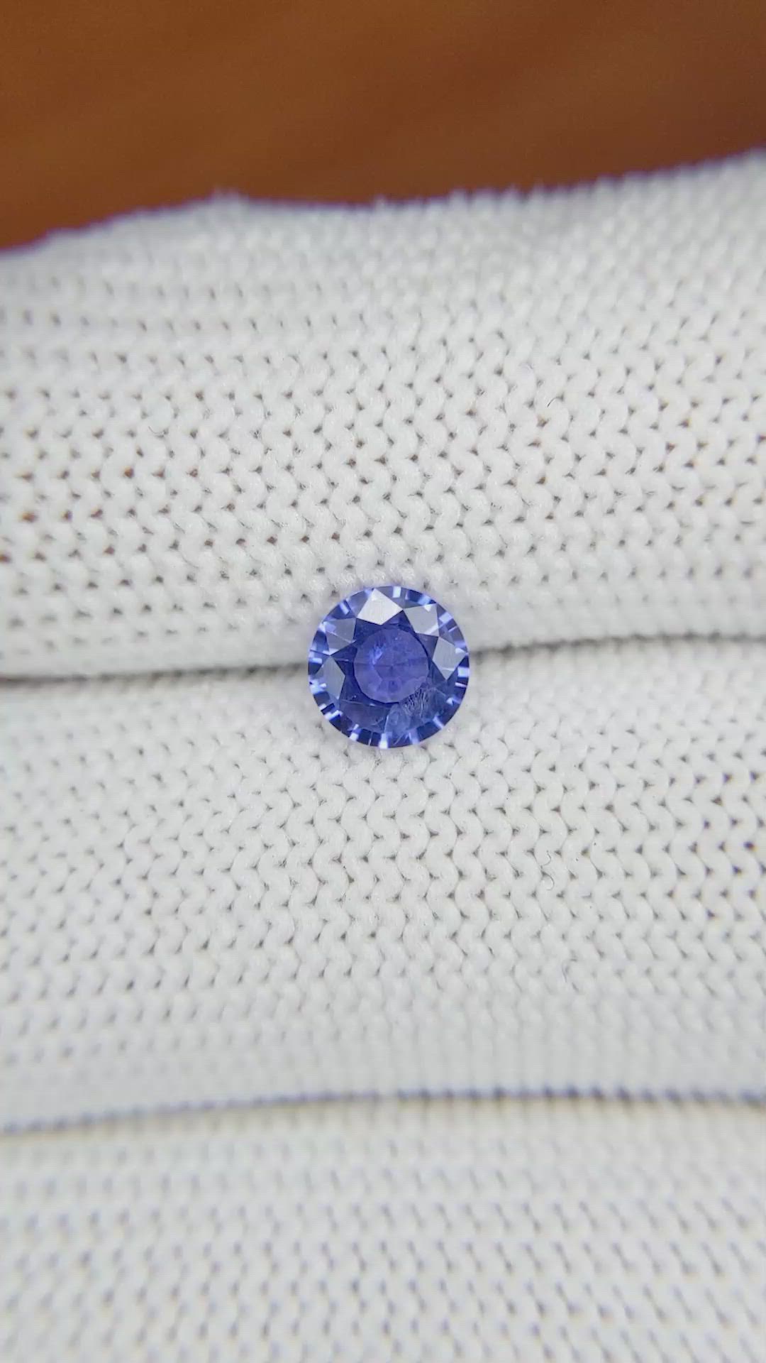 0.84 Ct. Blue Sapphire from Ceylon (Sri Lanka) Size Video