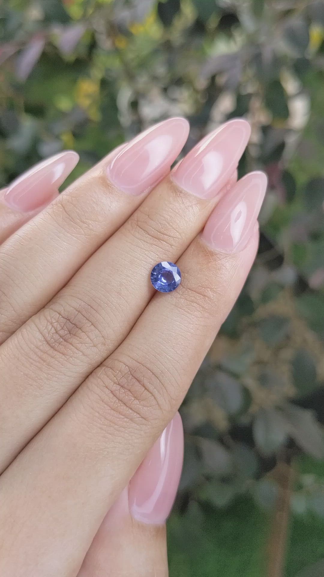 0.84 Ct. Blue Sapphire from Ceylon (Sri Lanka) Size Video