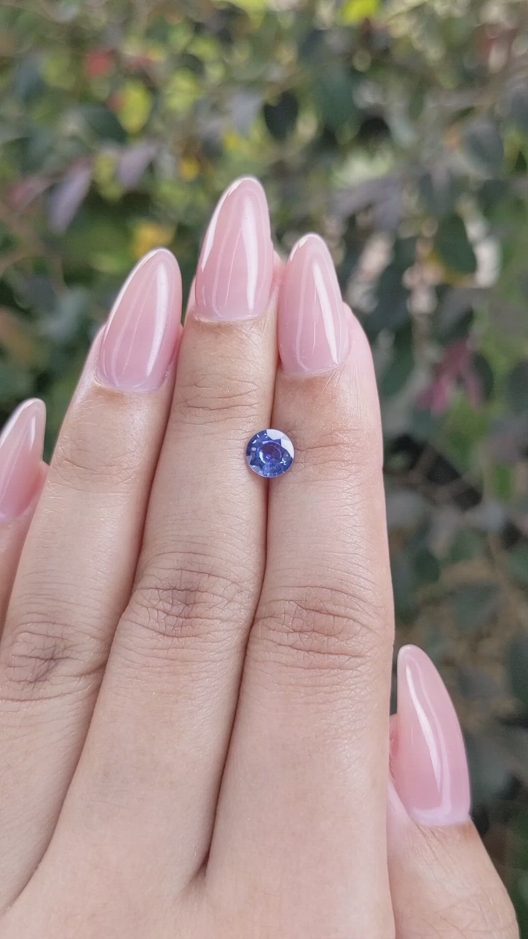 0.84 Ct. Blue Sapphire from Ceylon (Sri Lanka) Size Video