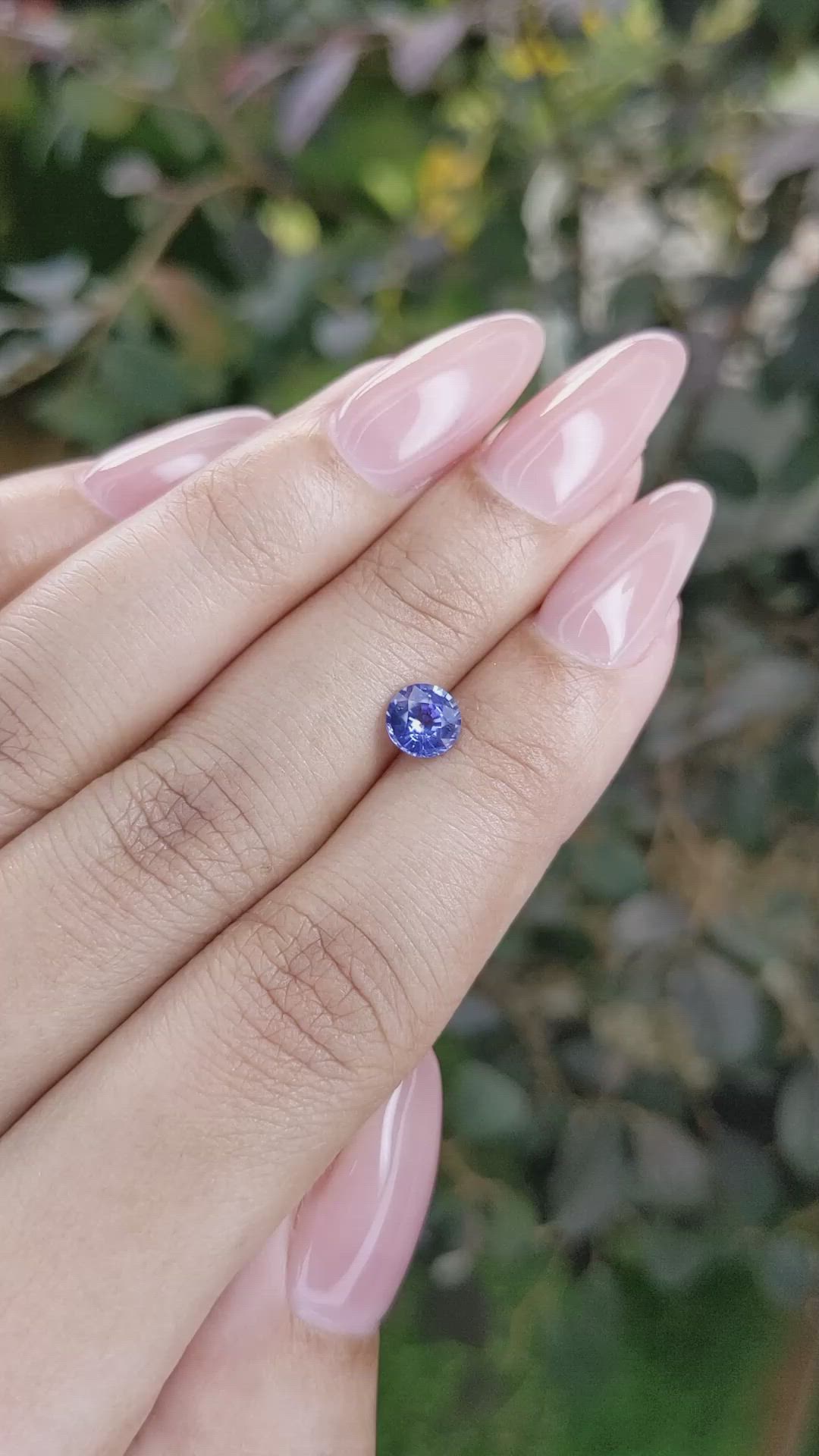 0.83 Ct. Blue Sapphire from Ceylon (Sri Lanka) Size Video