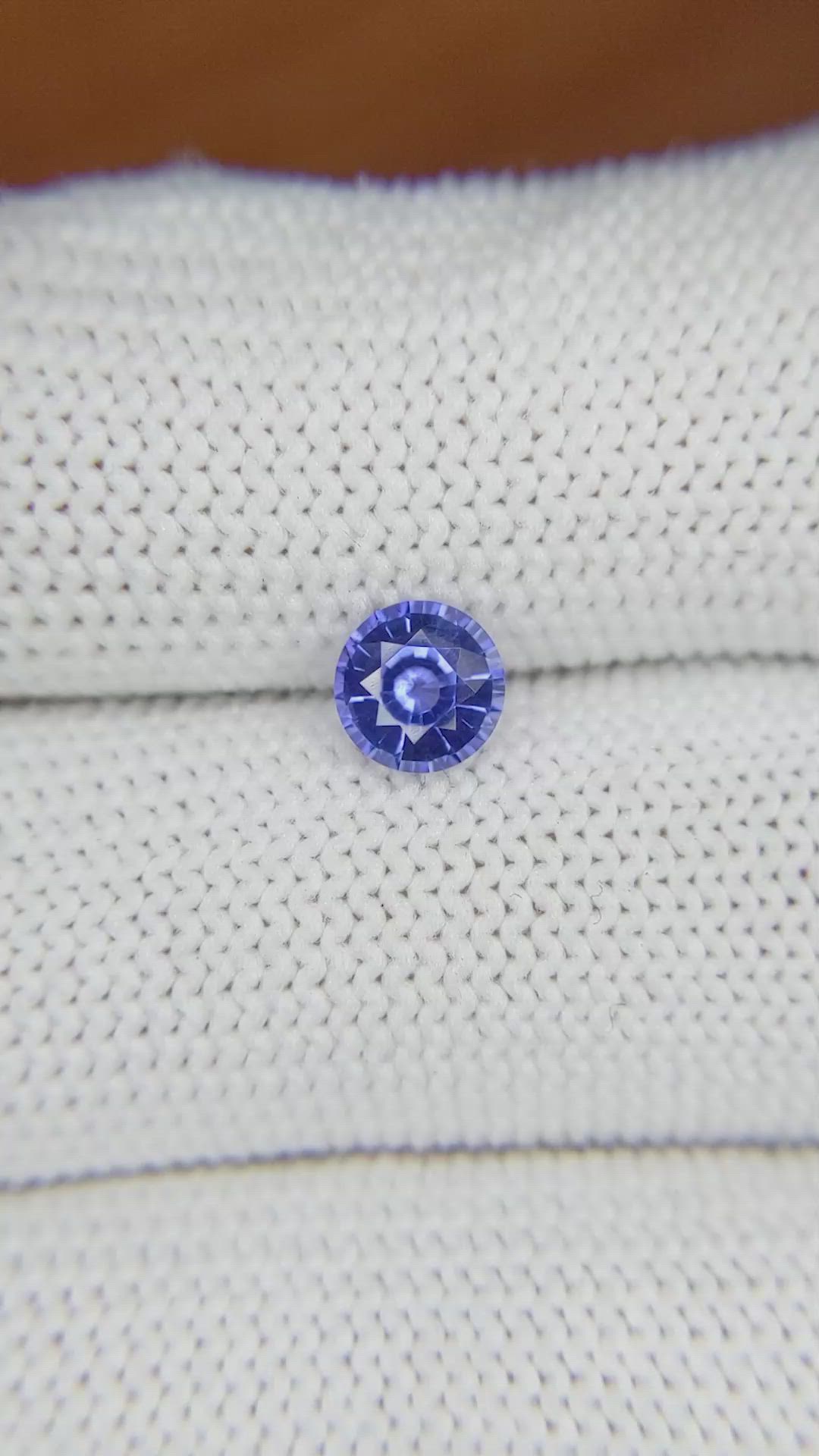 0.83 Ct. Blue Sapphire from Ceylon (Sri Lanka) Size Video