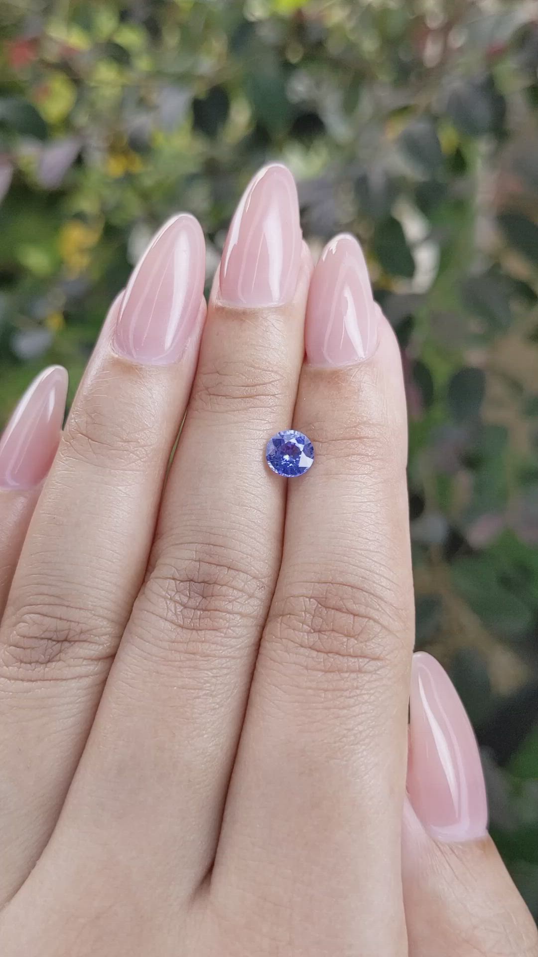 0.83 Ct. Blue Sapphire from Ceylon (Sri Lanka) Size Video