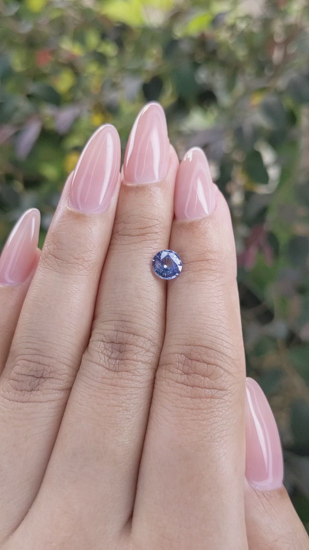 0.94 Ct. Blue Sapphire from Ceylon (Sri Lanka) Size Video