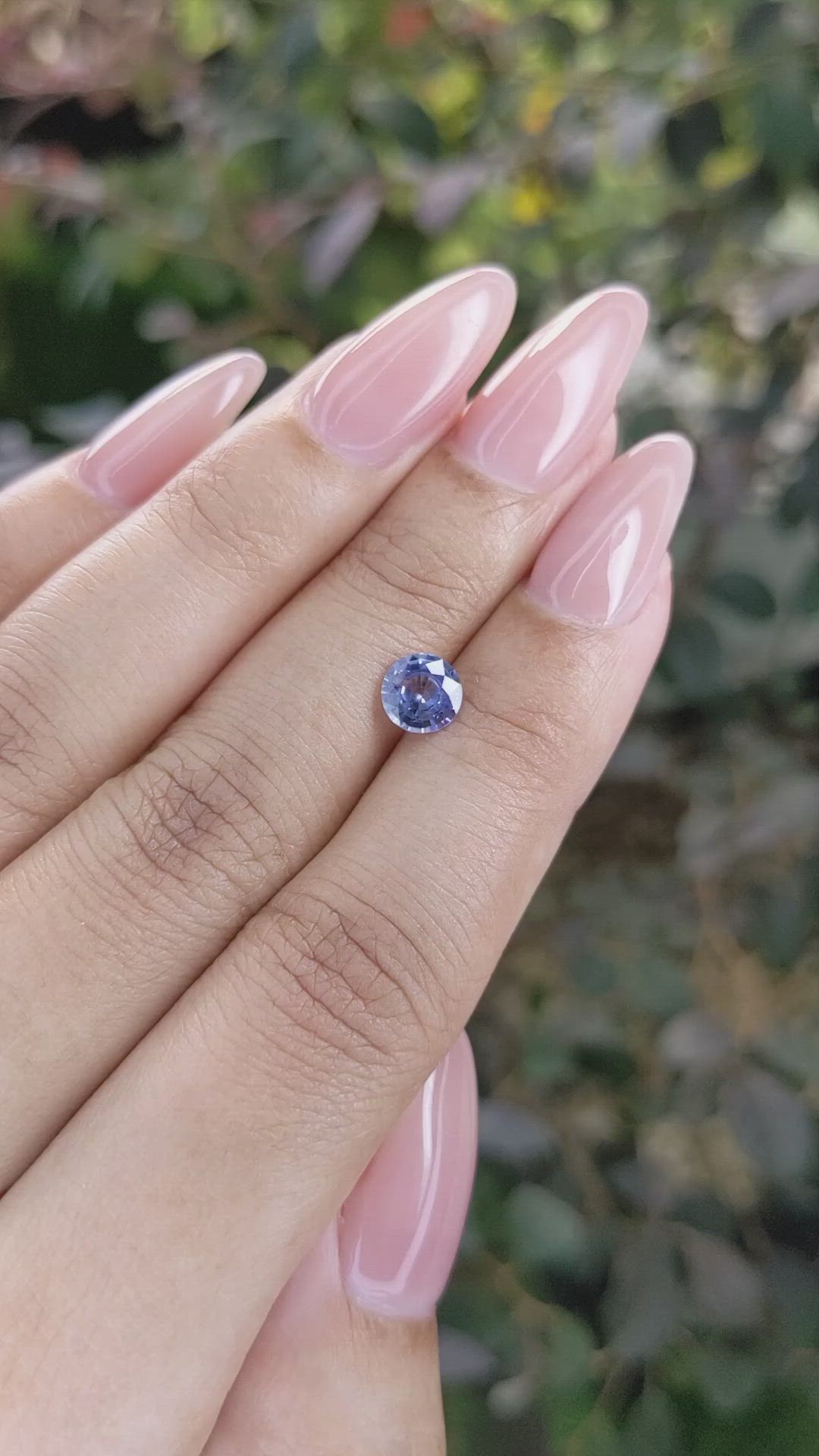 0.94 Ct. Blue Sapphire from Ceylon (Sri Lanka) Size Video